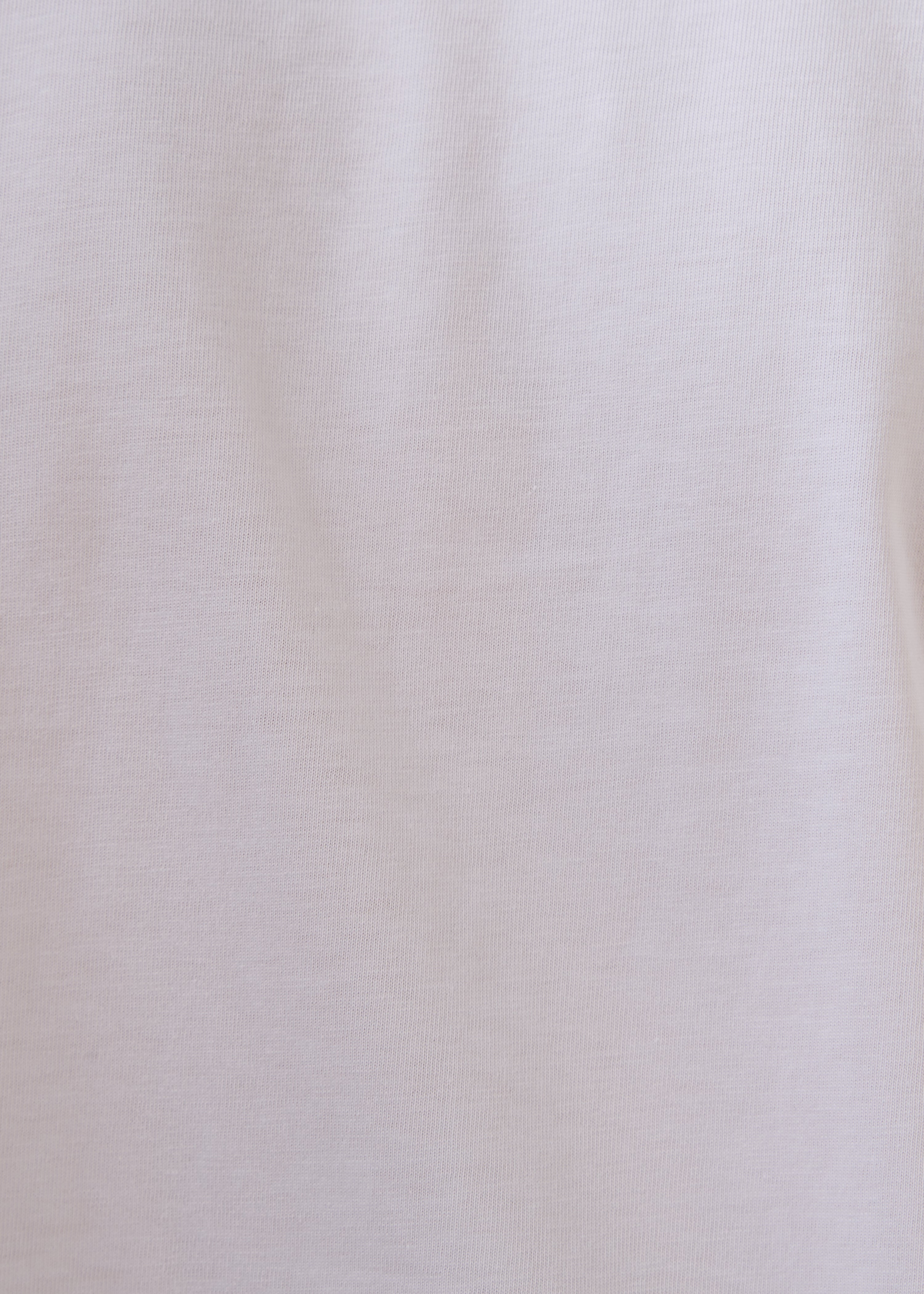 T-shirt bianco a maniche corte in cotone biologico