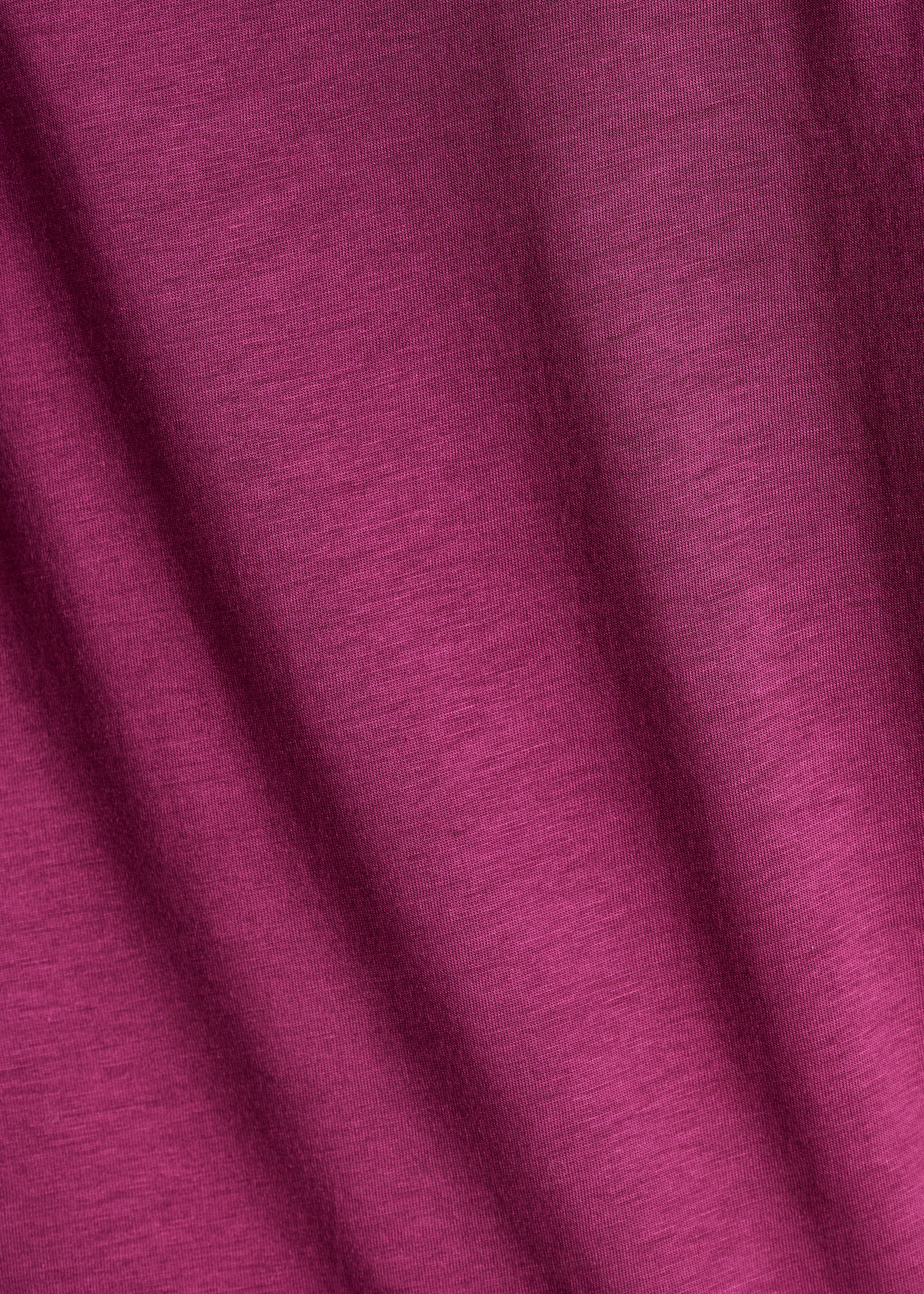 T-shirt viola in lyocell maniche corte