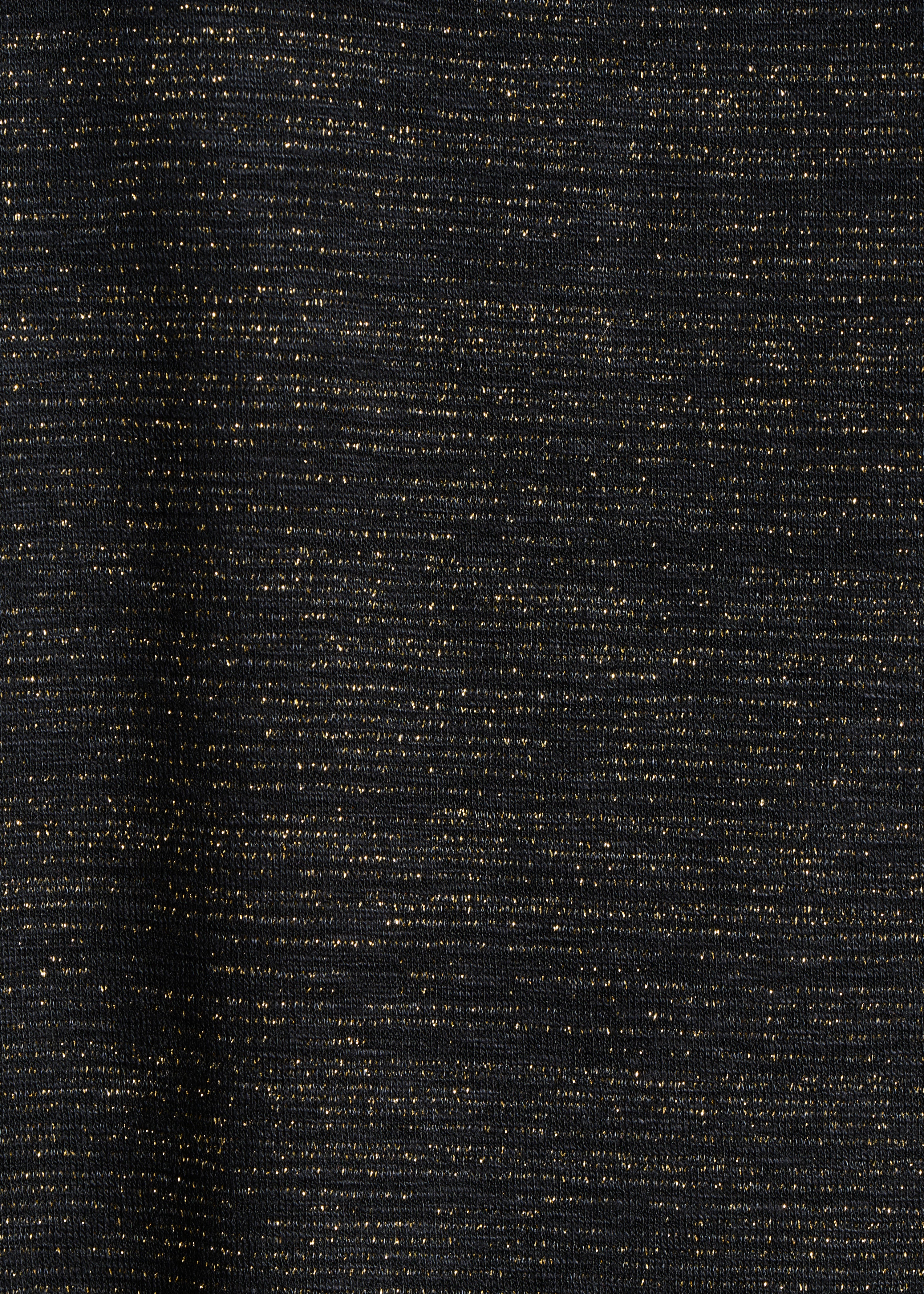 T-shirt noir fluide manches courtes