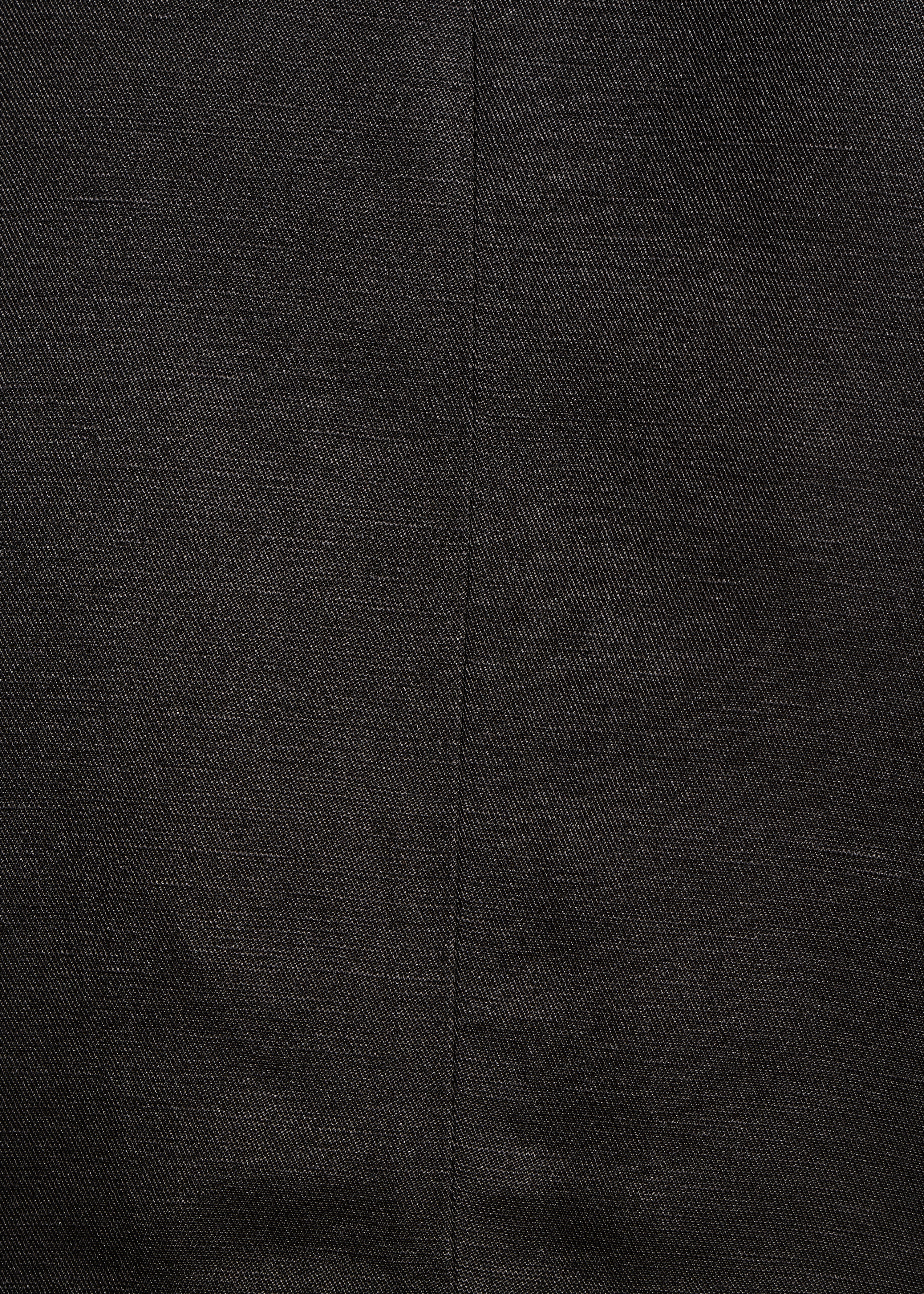 Open short shimmering black jacket