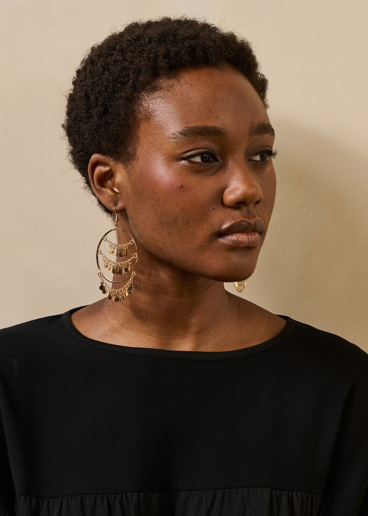 Boucles d'oreilles dorées - Gomnis