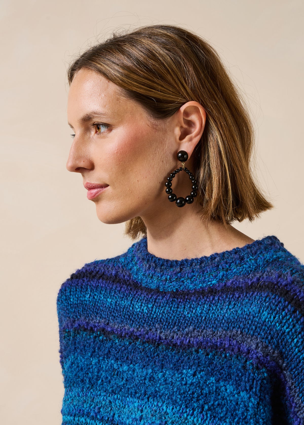 Boucles d'oreilles noires - Gratien