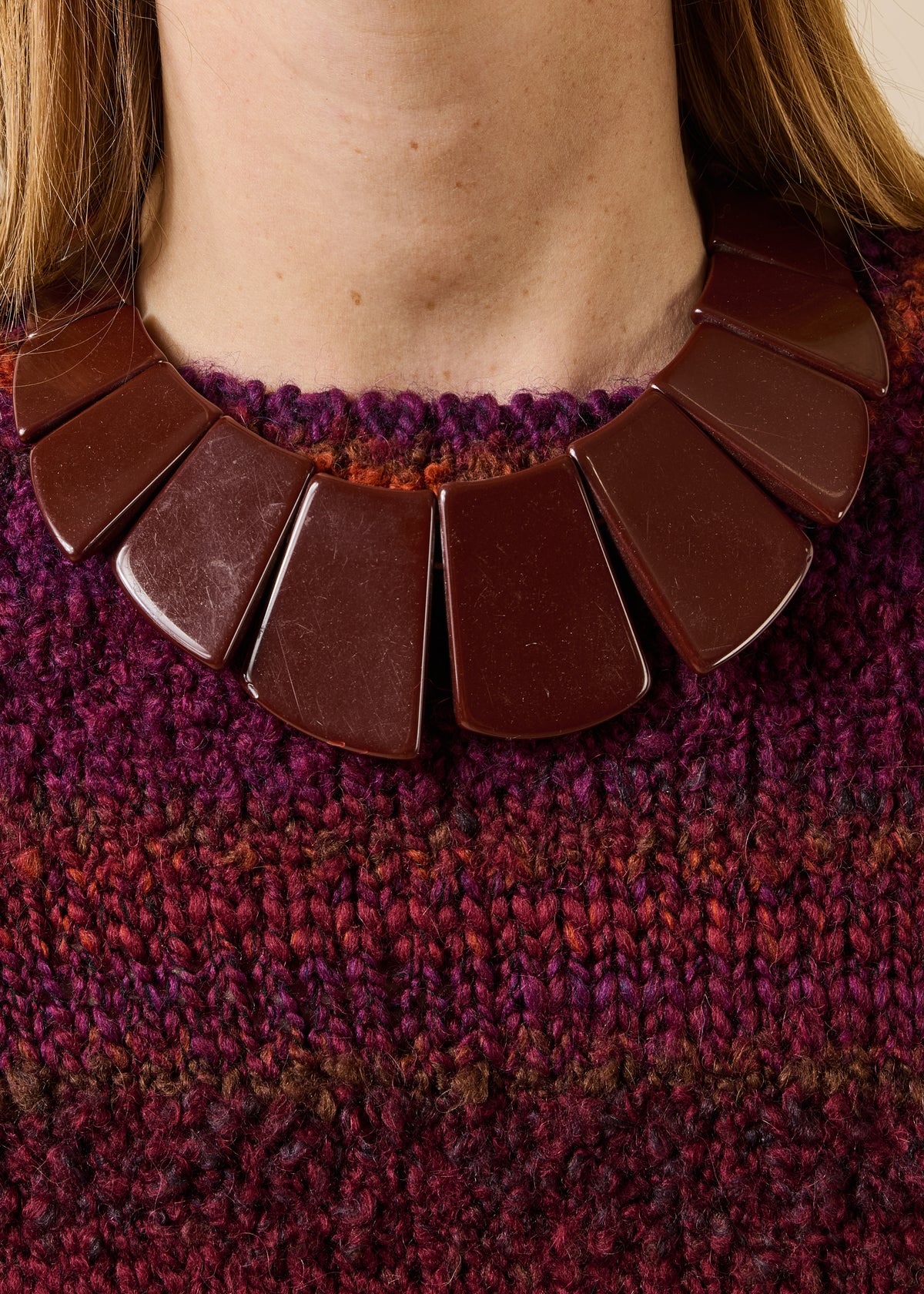 Collier marron - Grilin