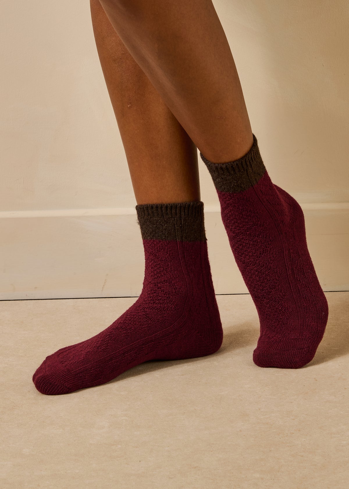 Coffret chaussettes bordeaux et noir - Grusko