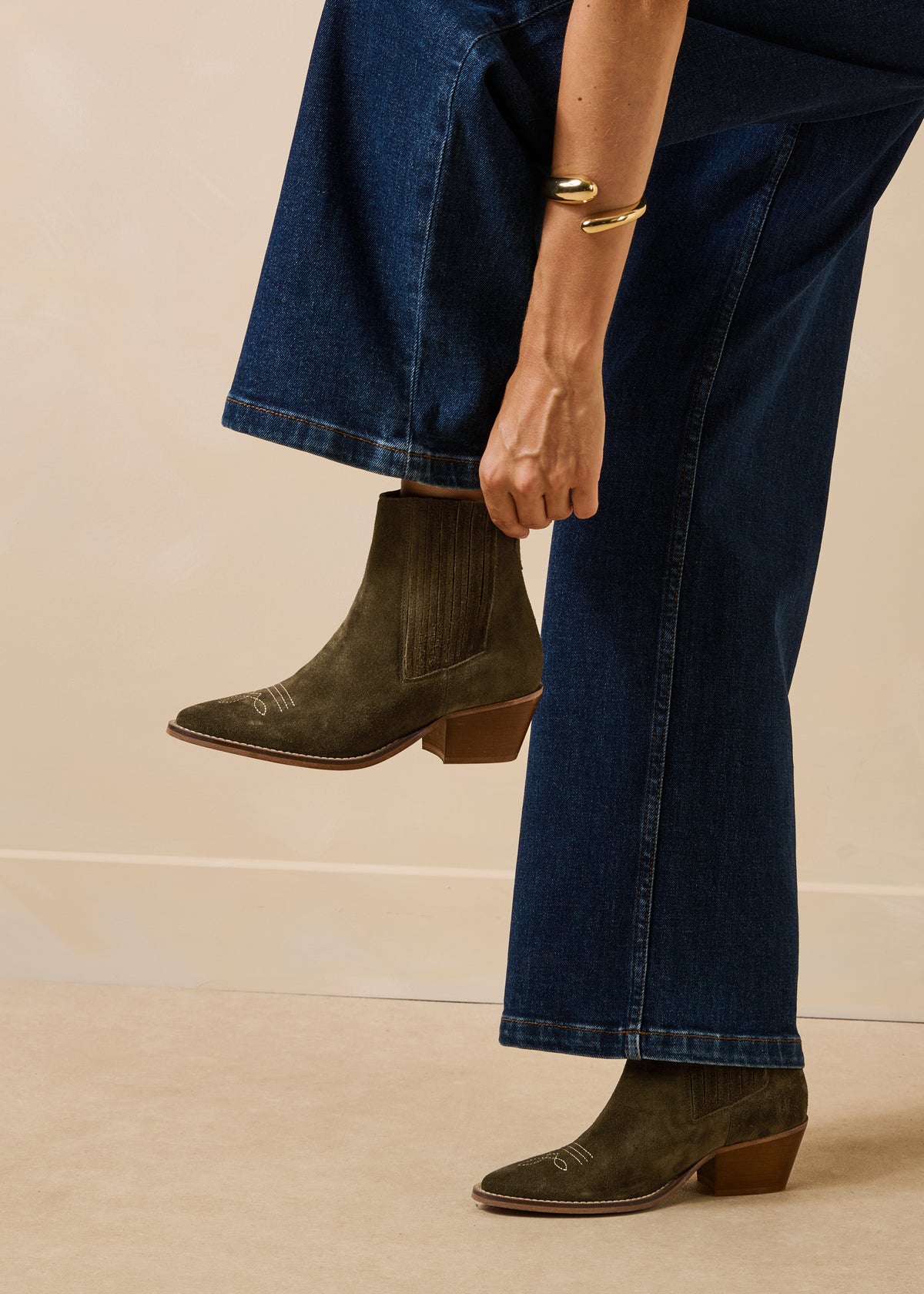 Khaki Ankle Boots - Guamar