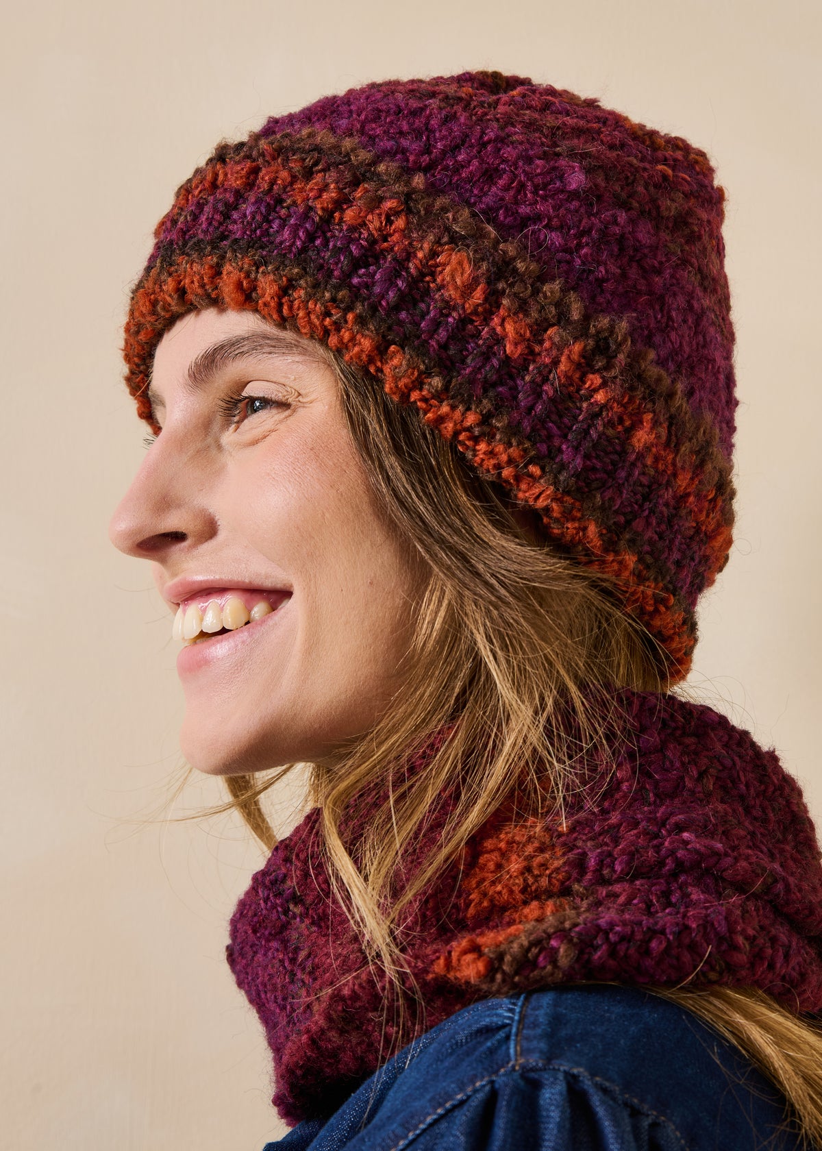 Burgundy beanie - Greto