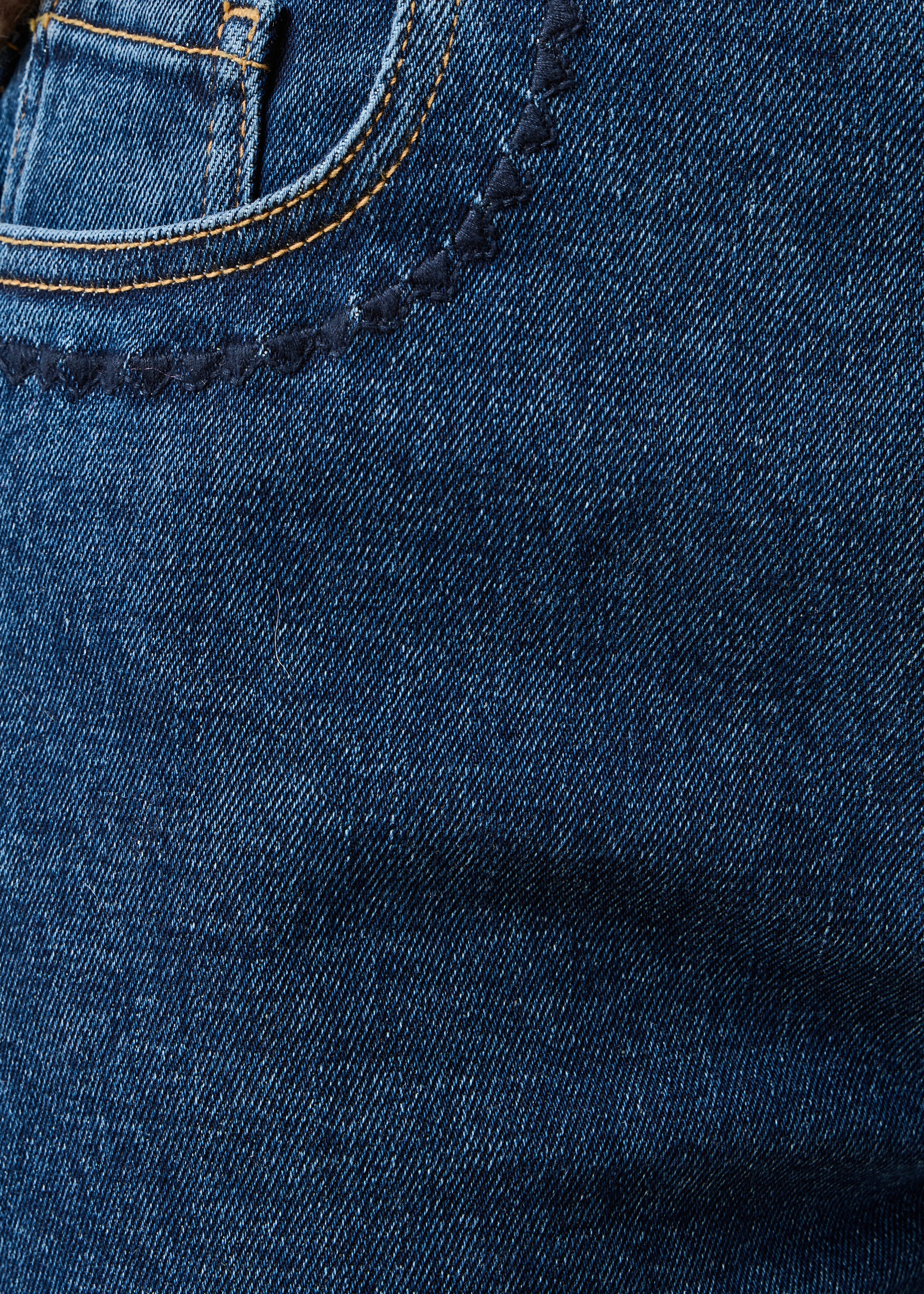Jean slim 7/8ème bleu en coton biologique