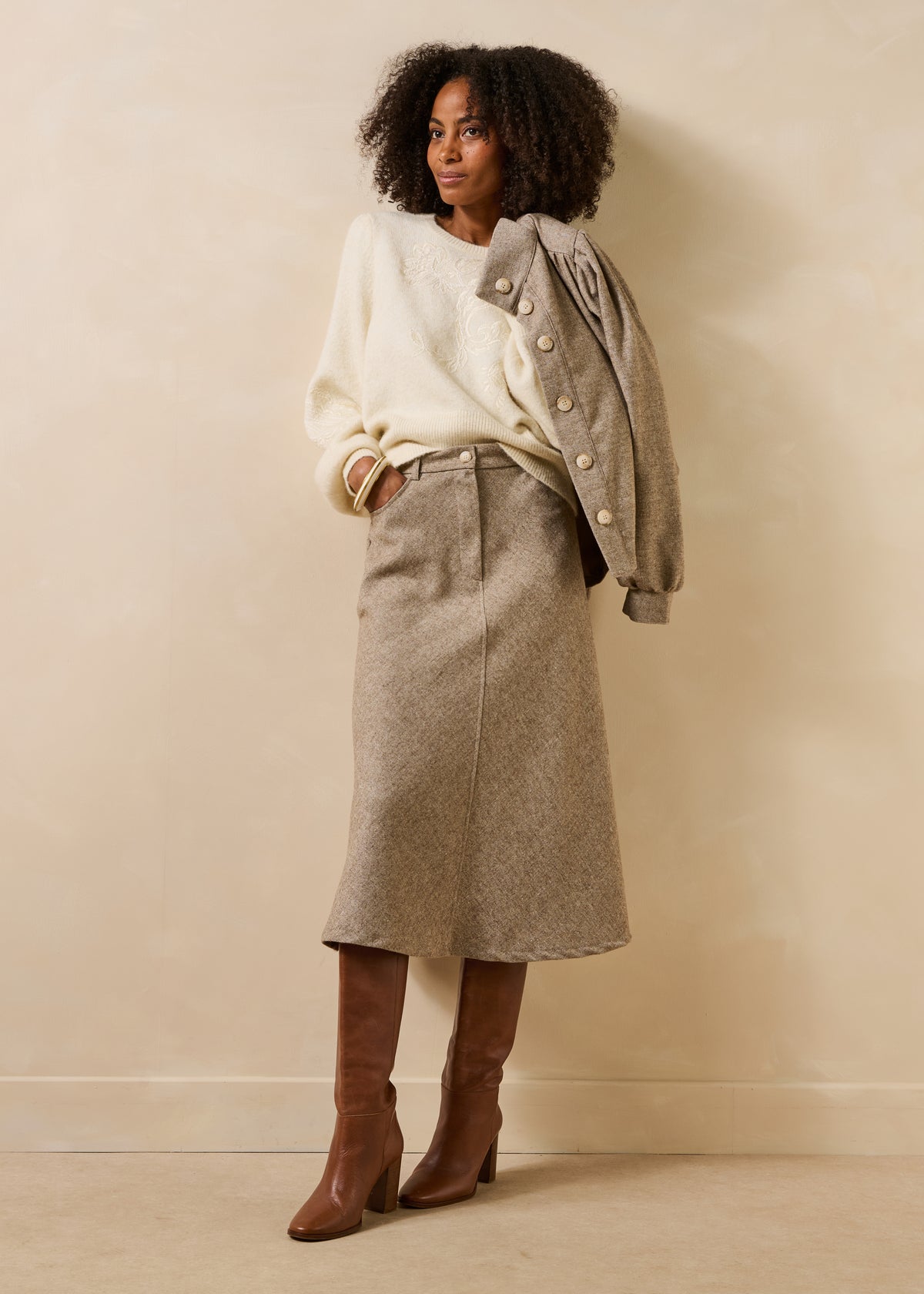 Jupe beige - Galade
