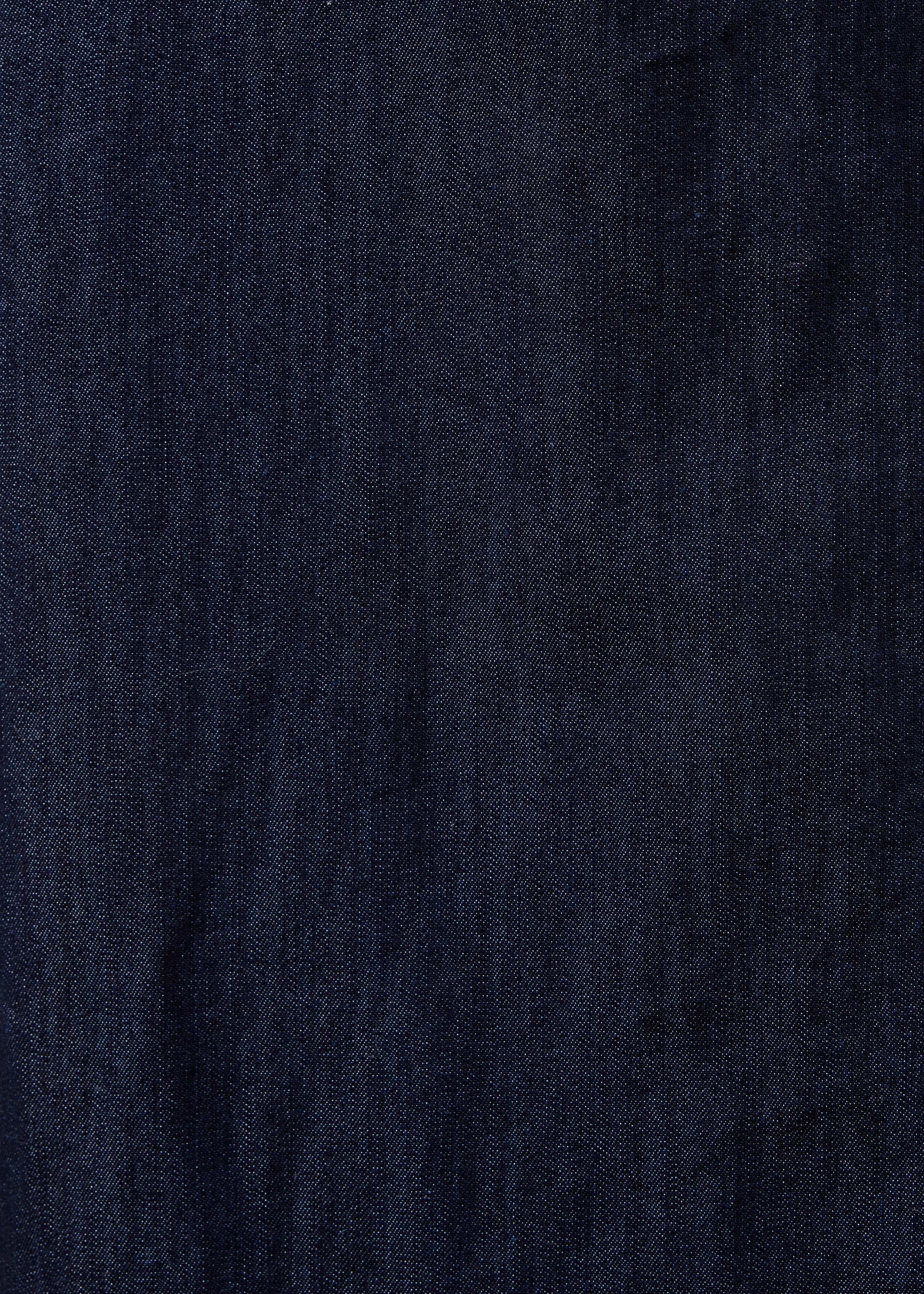 Raw denim wrap midi skirt