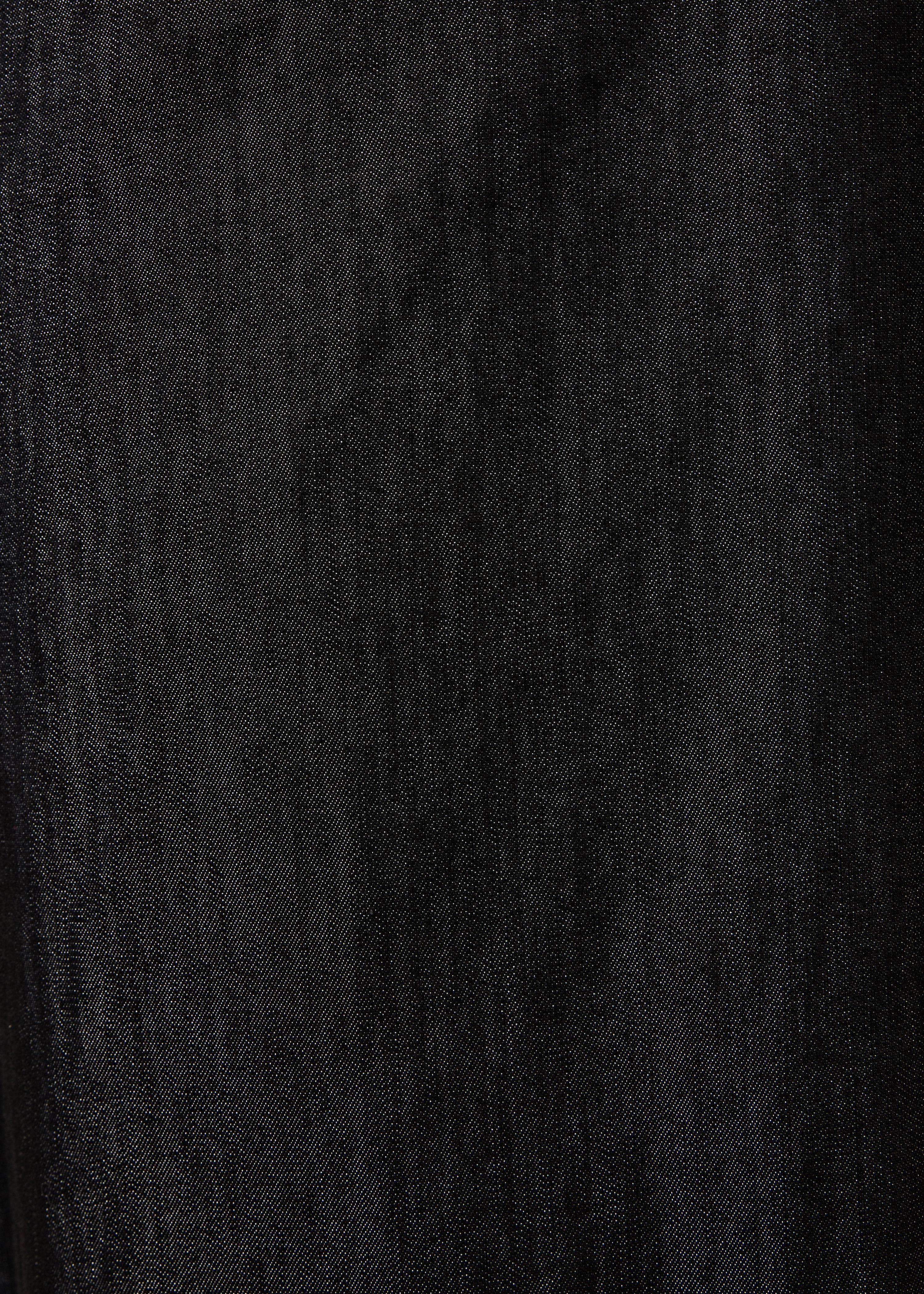 Black denim midi wrap skirt