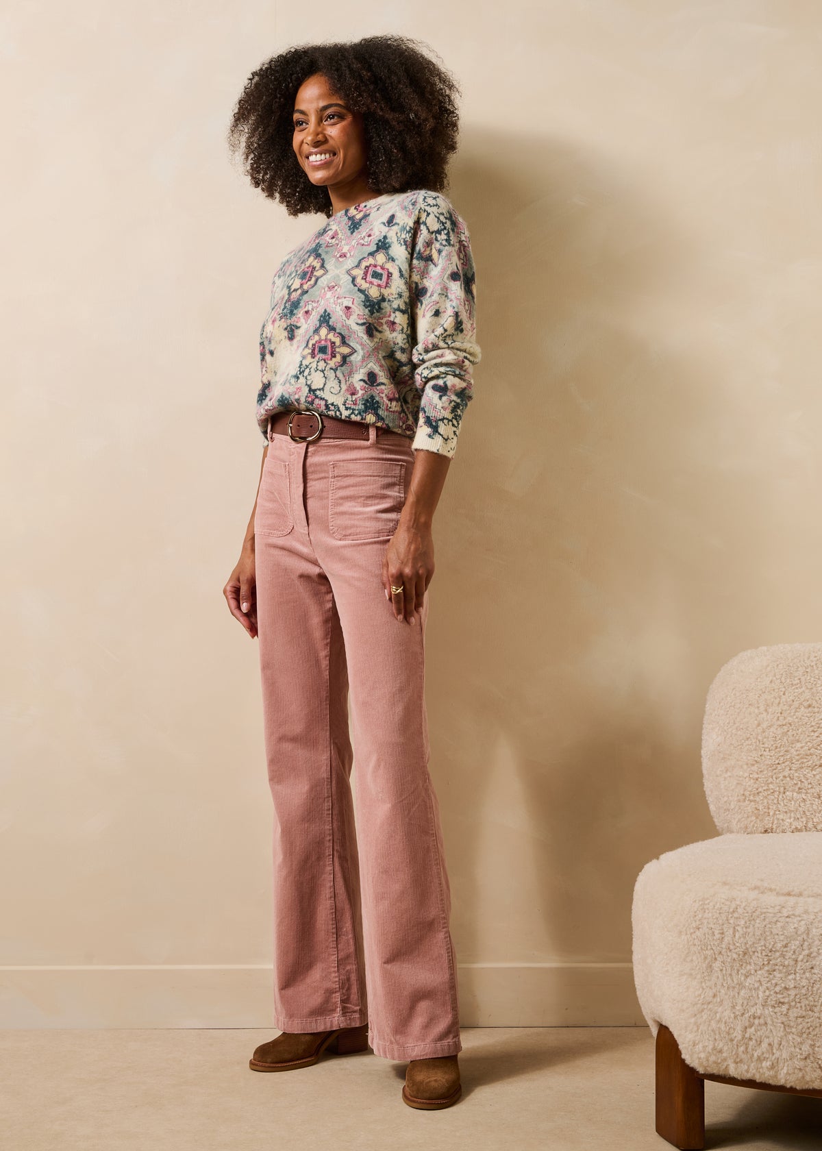 Pantalon rose pâle - Ekou