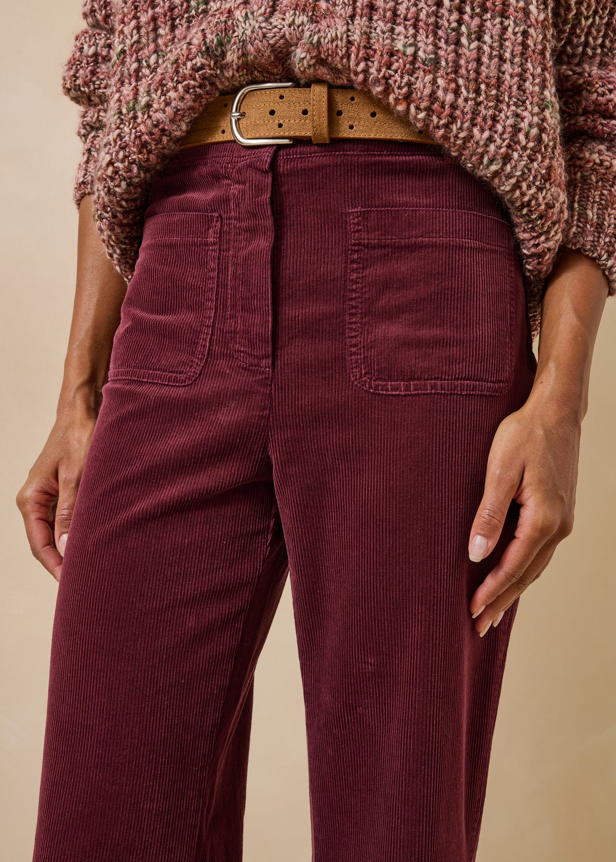 Bordeauxrode broek - Ekou