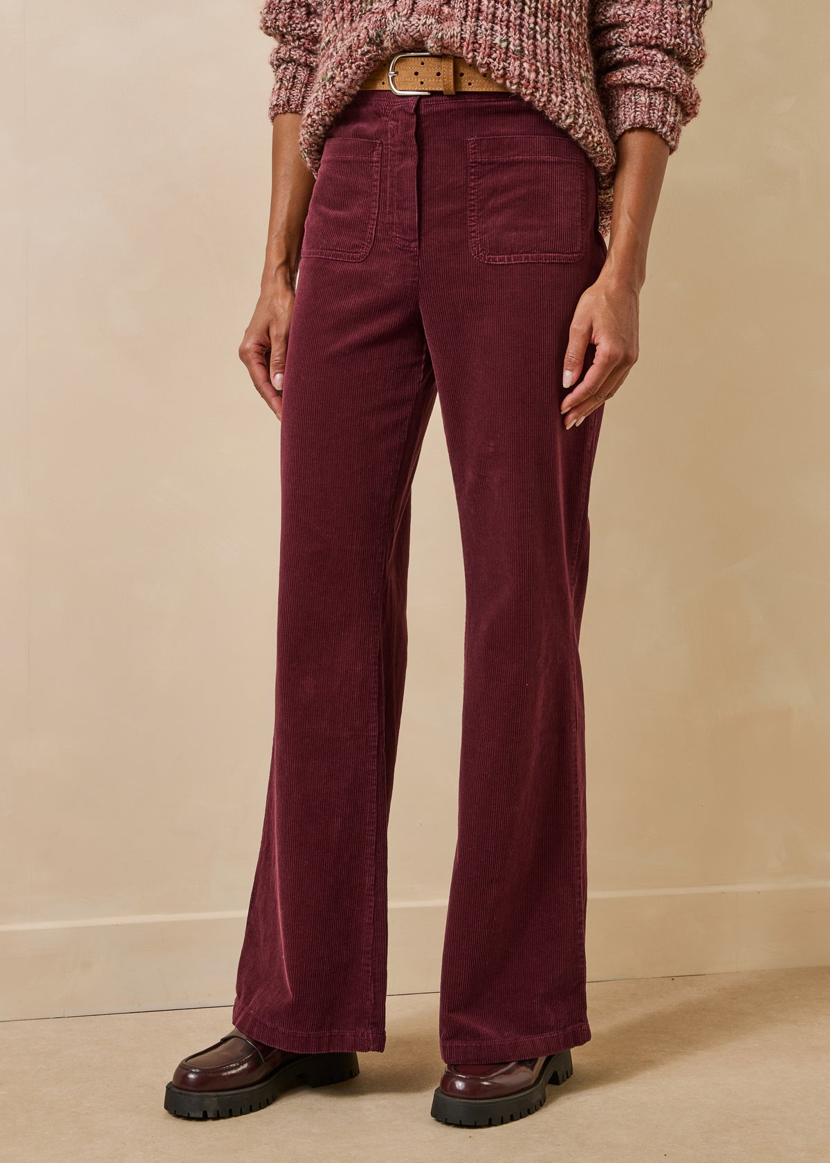 Bordeauxrode broek - Ekou