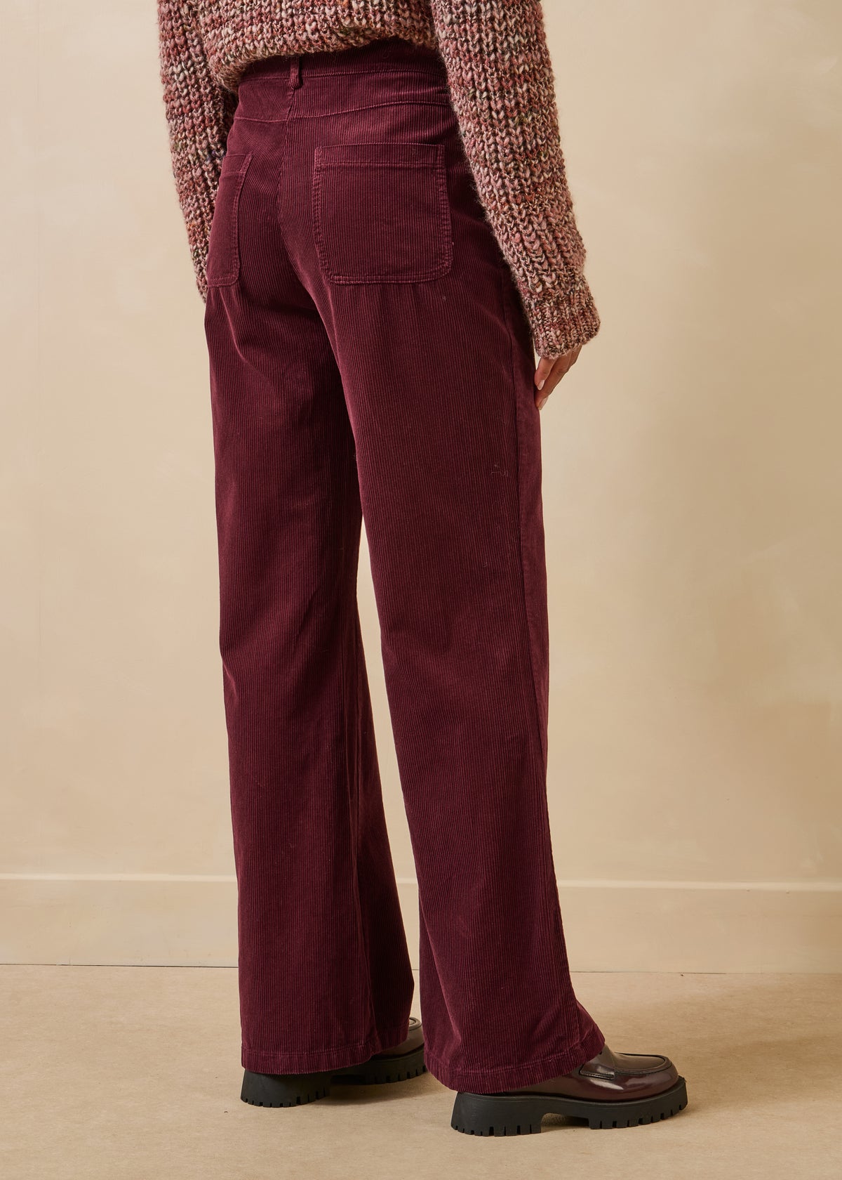 Bordeauxrode broek - Ekou