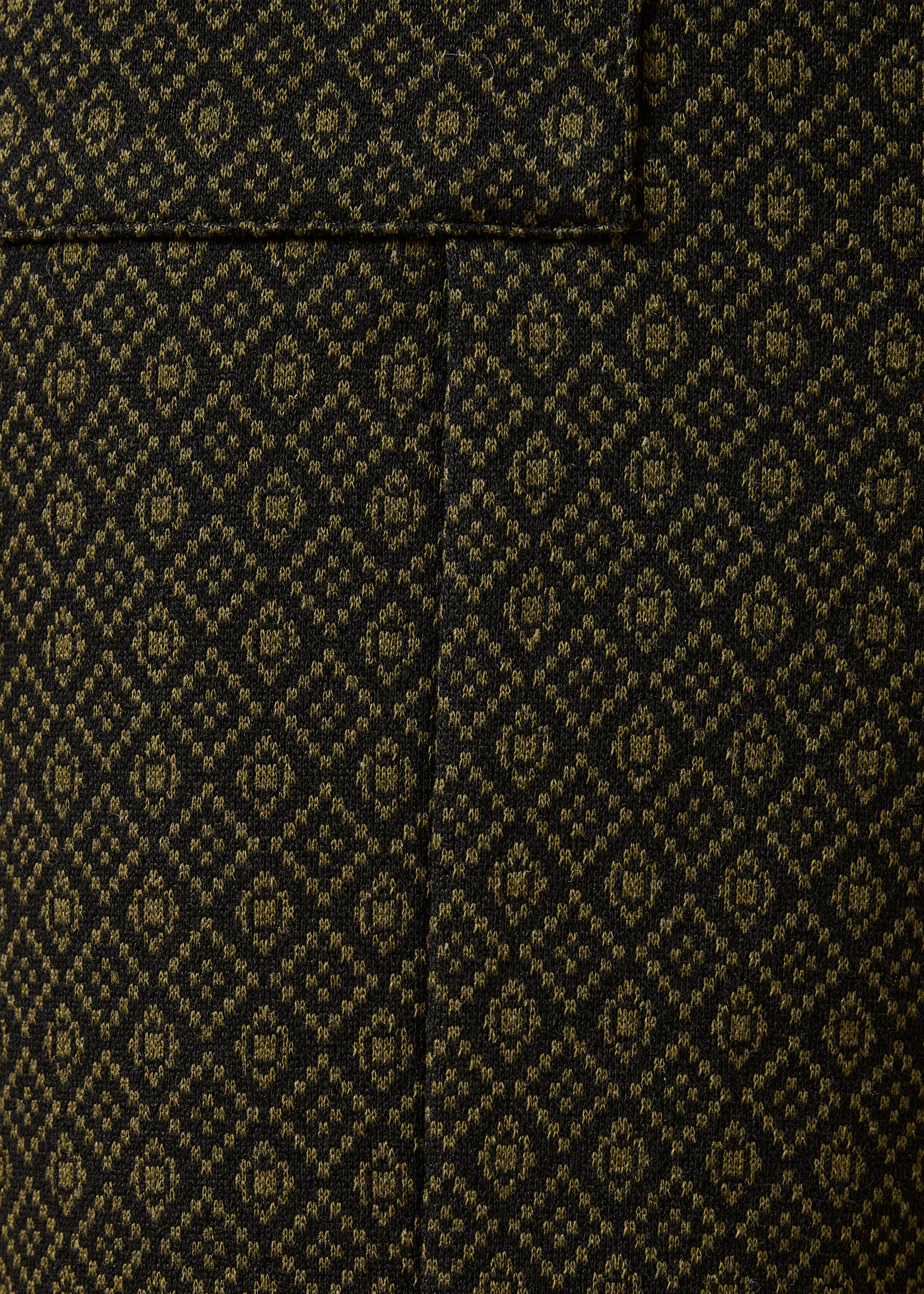 Pantalon large kaki en milano jacquard