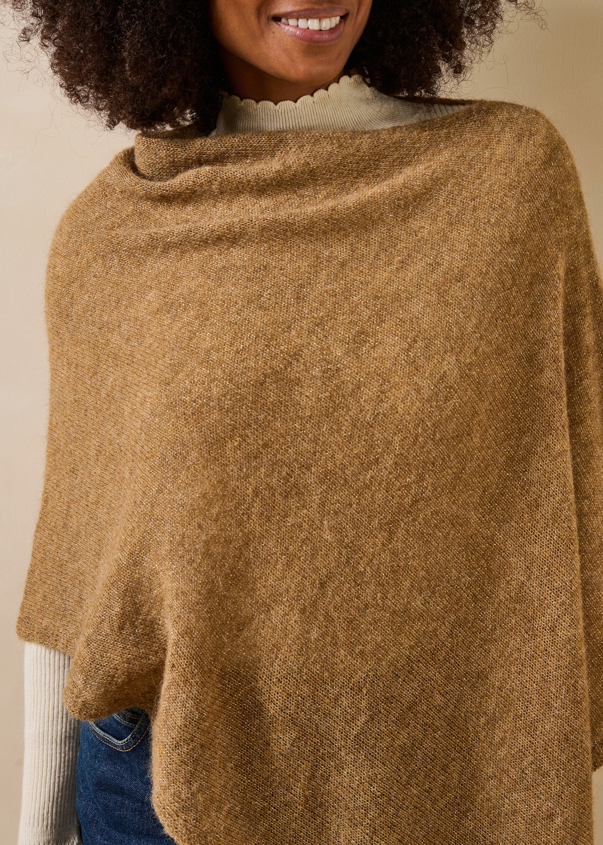 Pull beige - Foncho