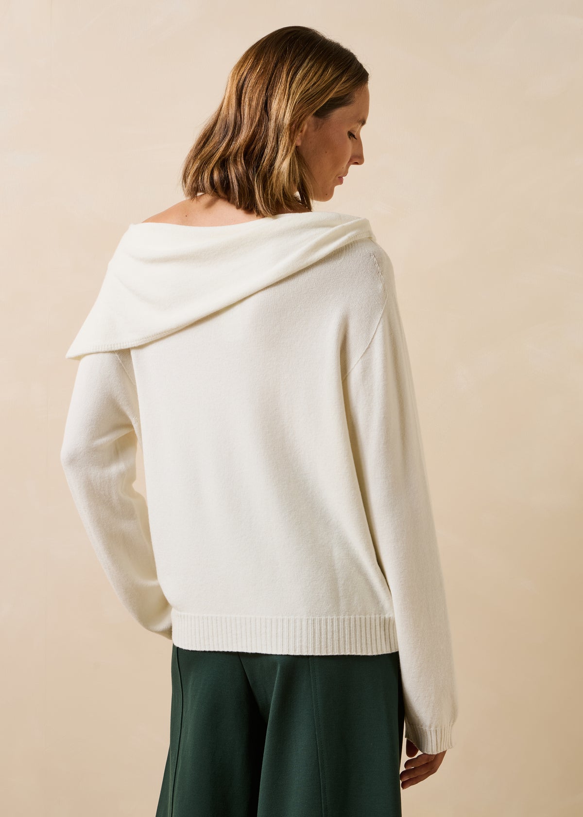 Ecrufarbener Pullover - Gardane