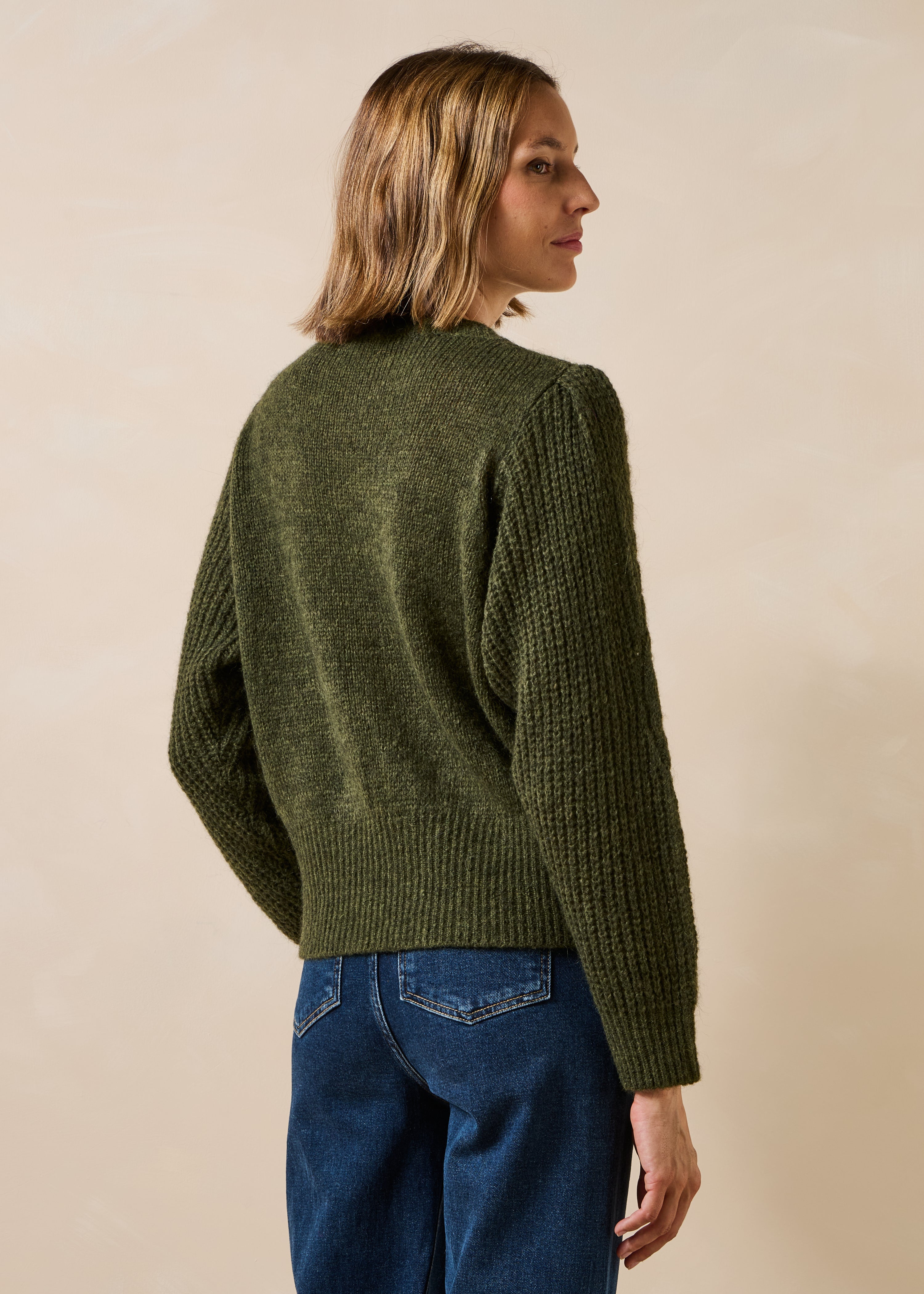 Khakifarbener Pullover - Garera