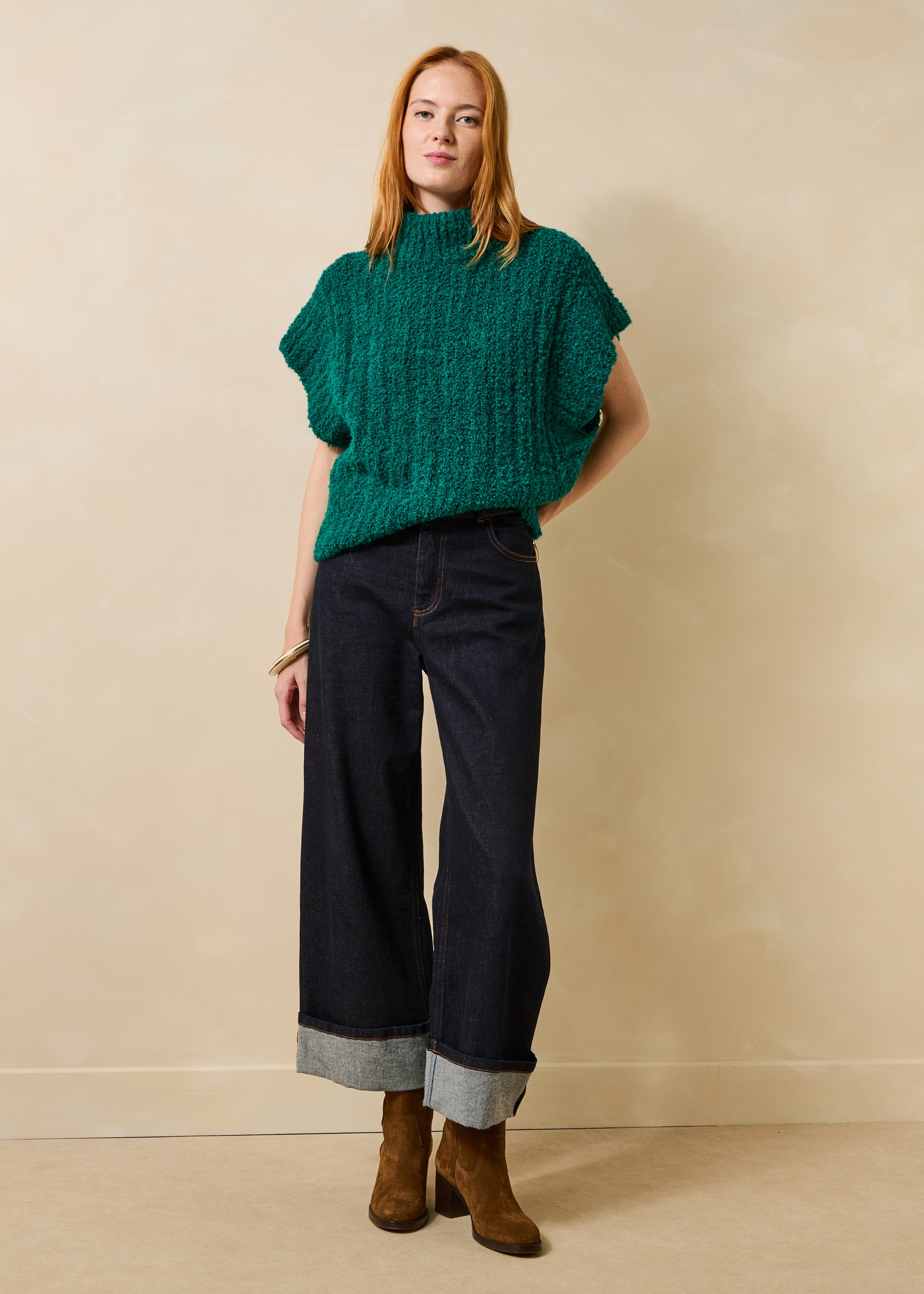 Emerald green sweater