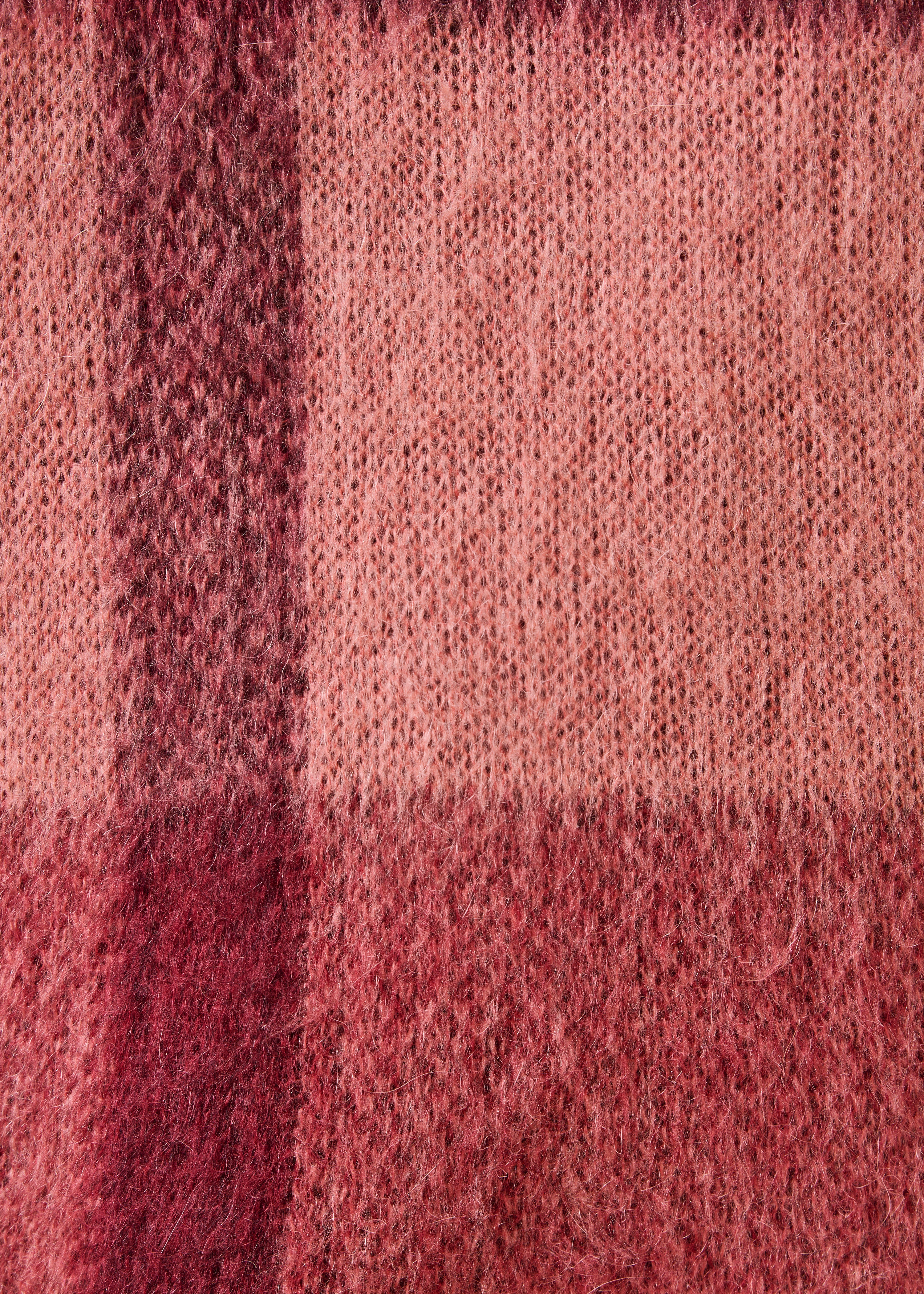 Pull rose manches longues en jacquard col rond
