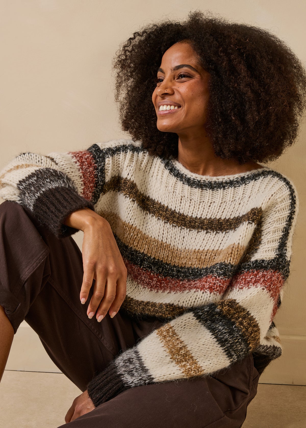 Pull écru et beige - Gurnik