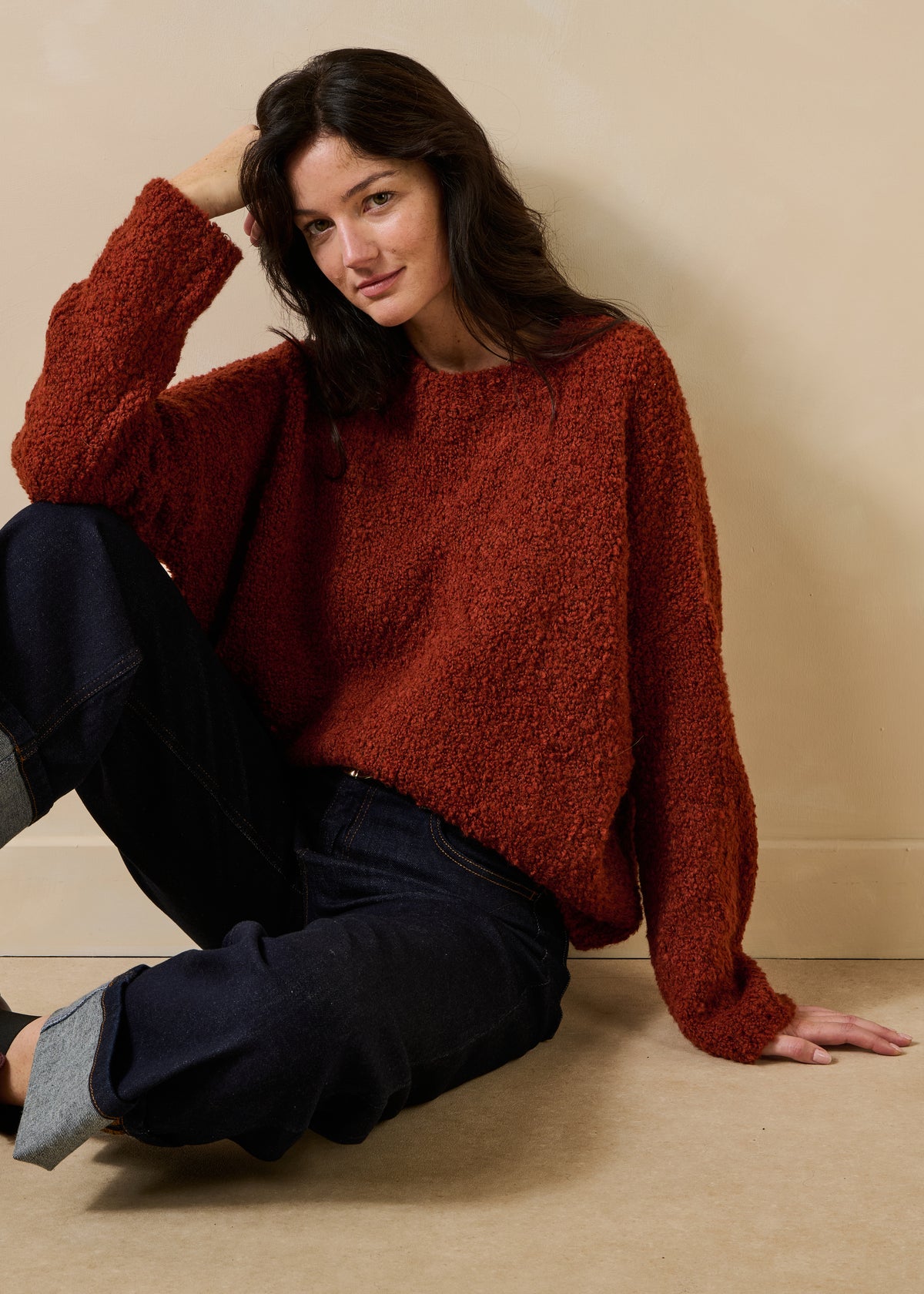 Terracotta sweater - Tresia
