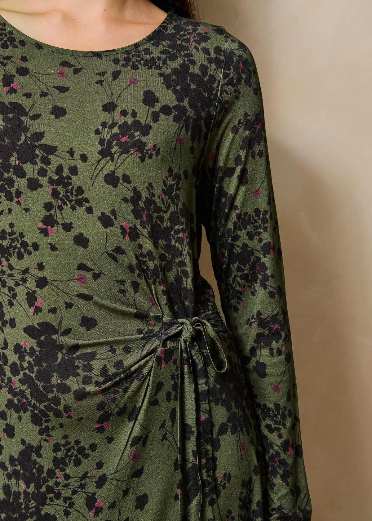 Robe kaki et noir - Gacila