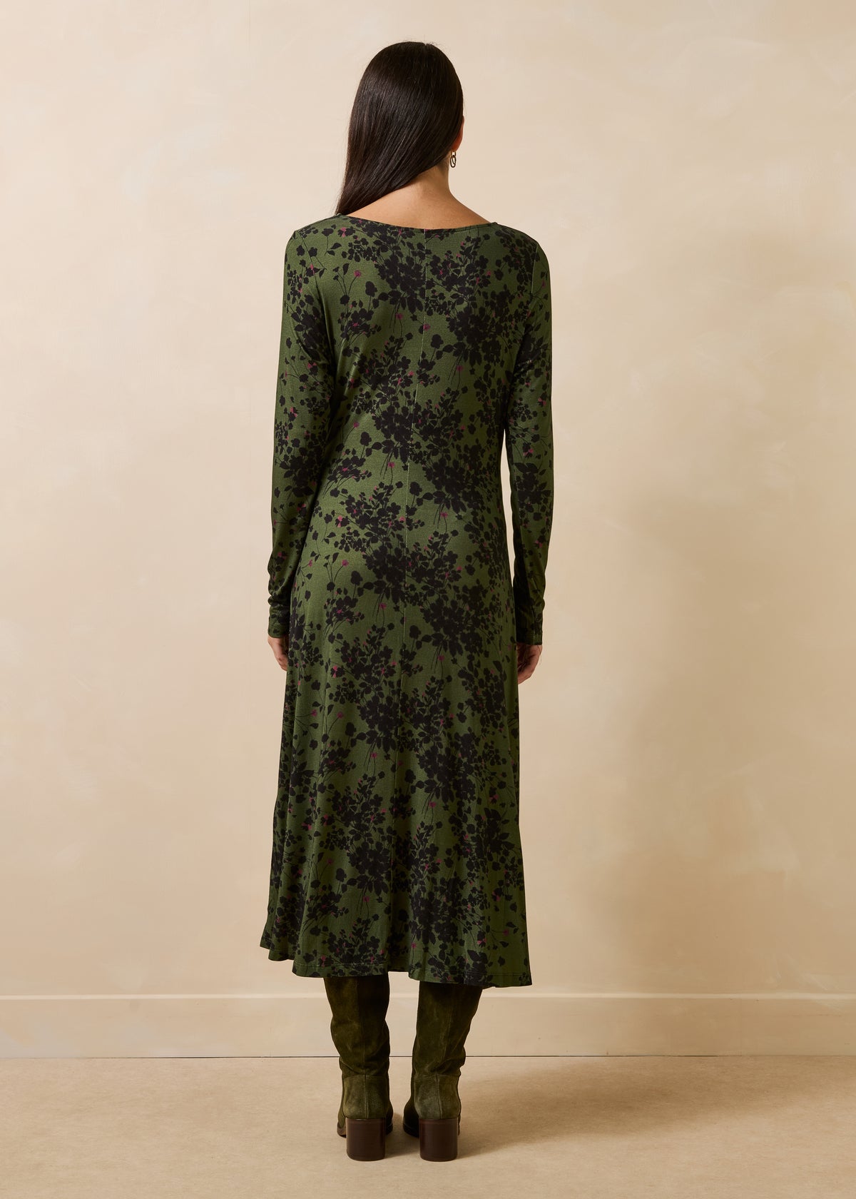 Robe kaki et noir - Gacila