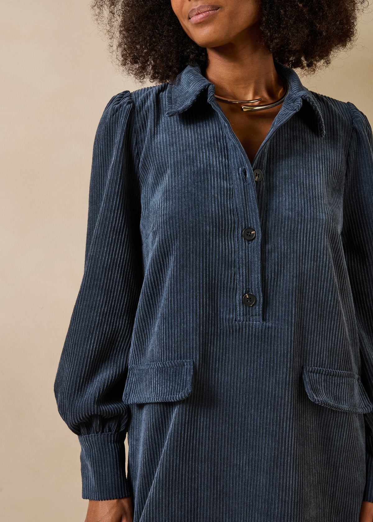Kleid blau - Gamine