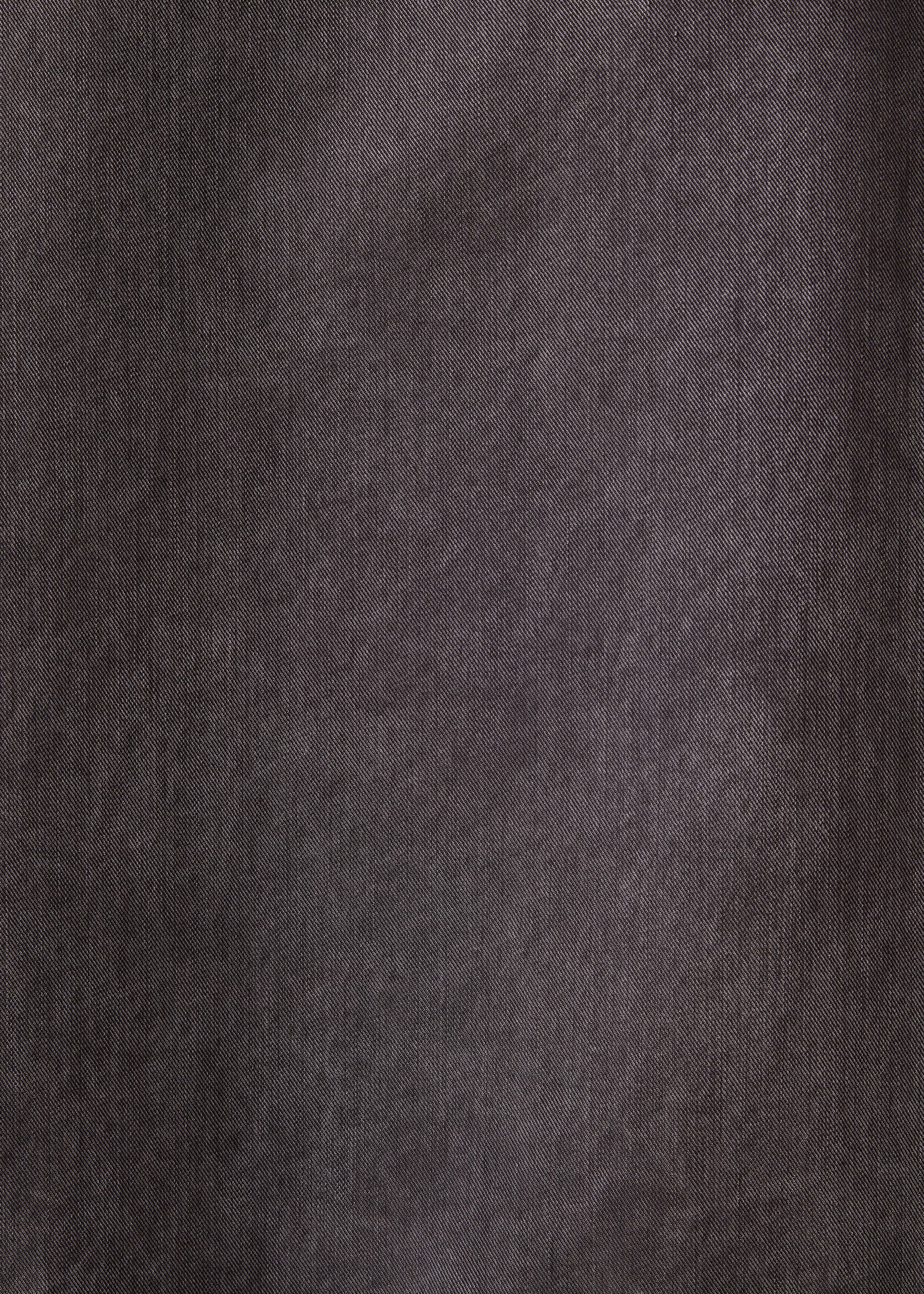 Top ample gris en satin de lyocell