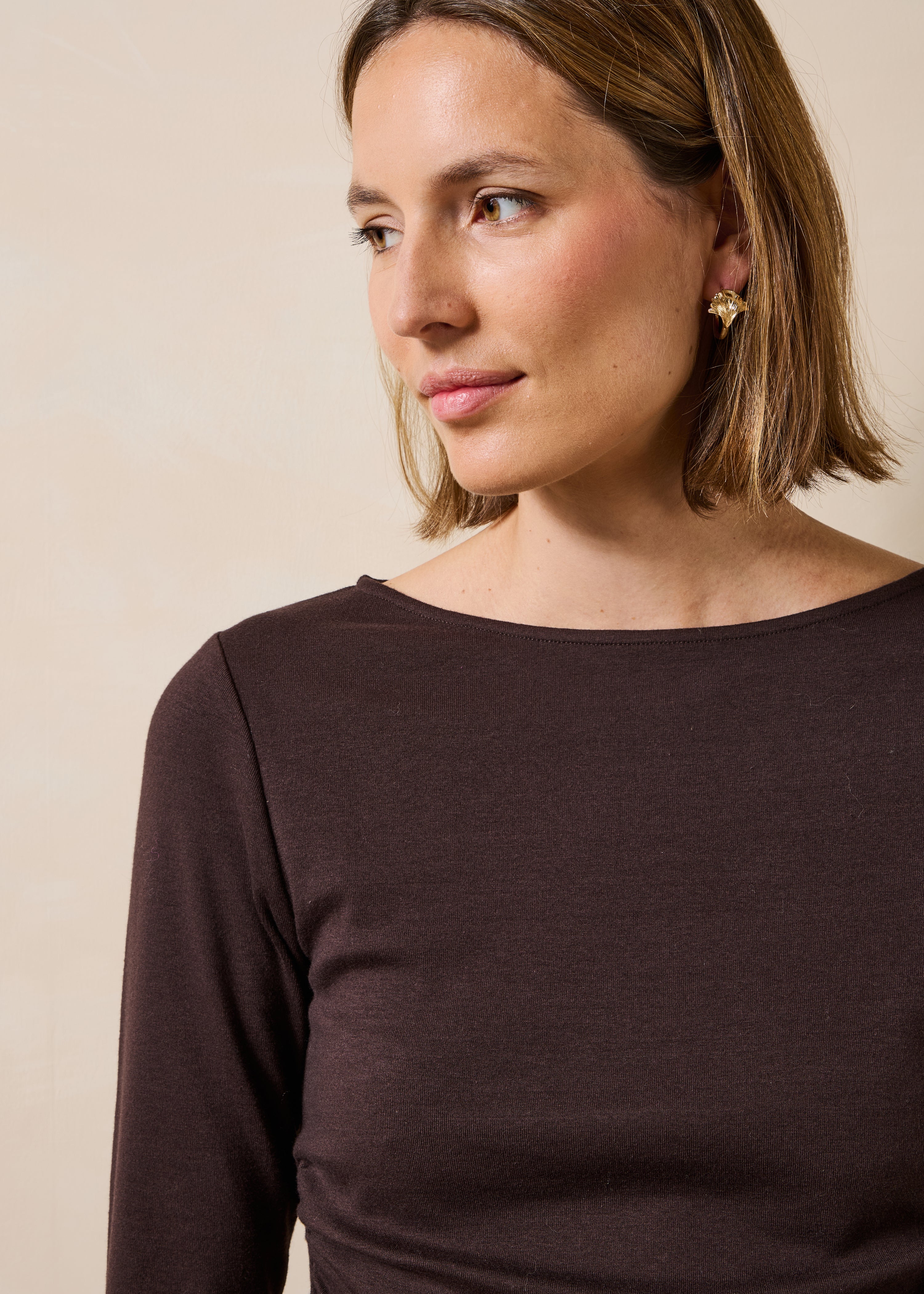 T-shirt marron