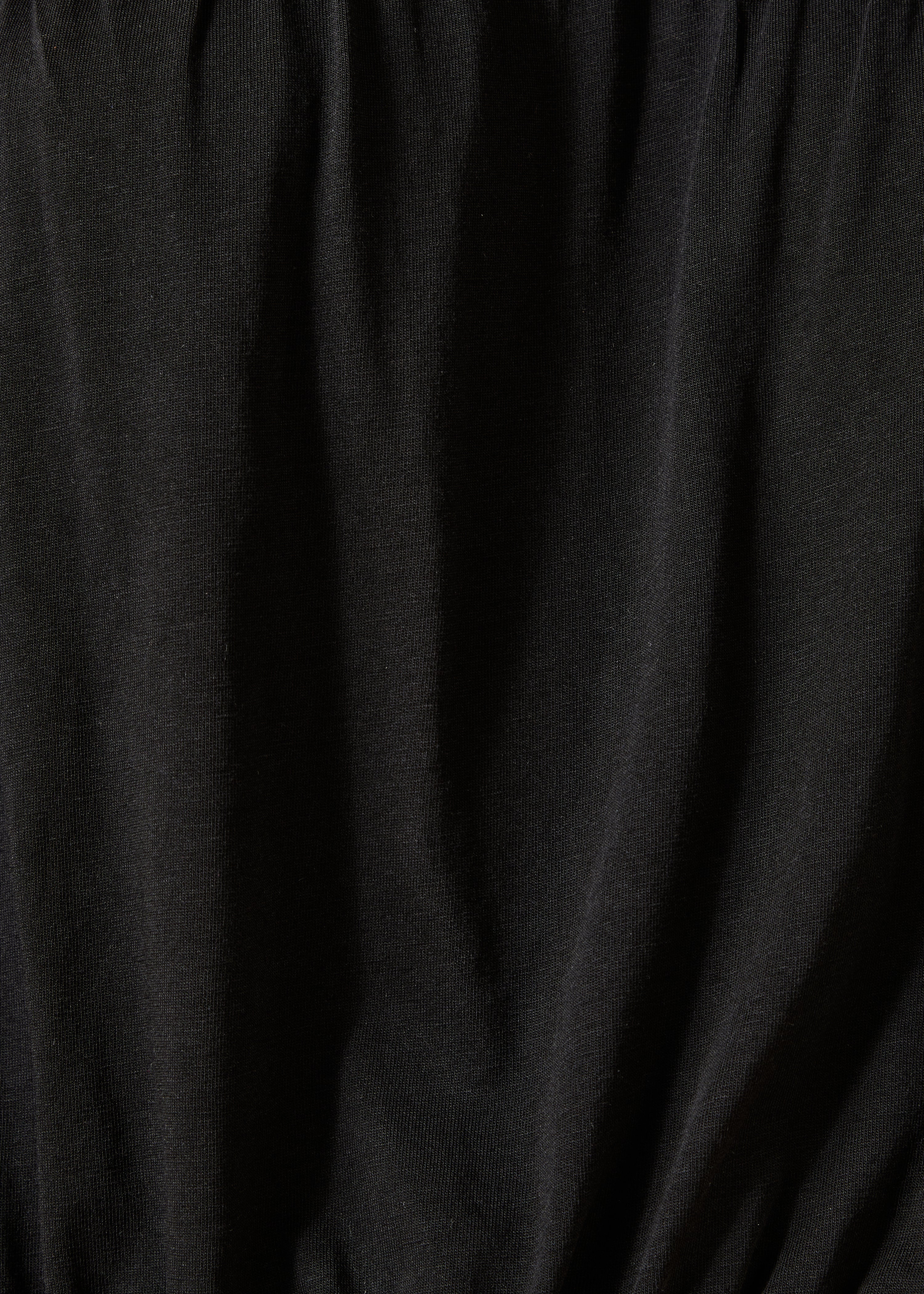 T-shirt noir en lyocell manches longues