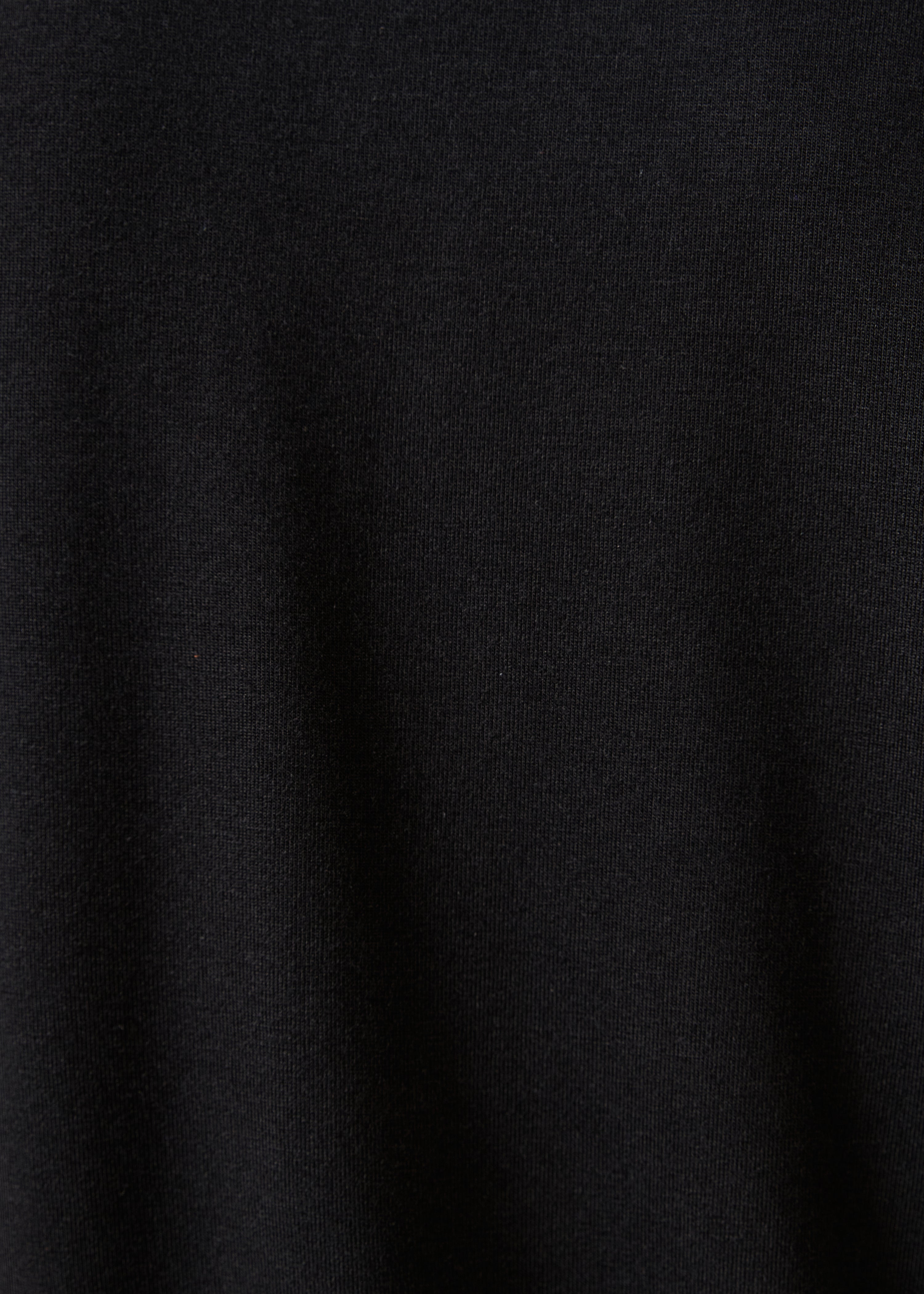 Black modal long-sleeve T-shirt
