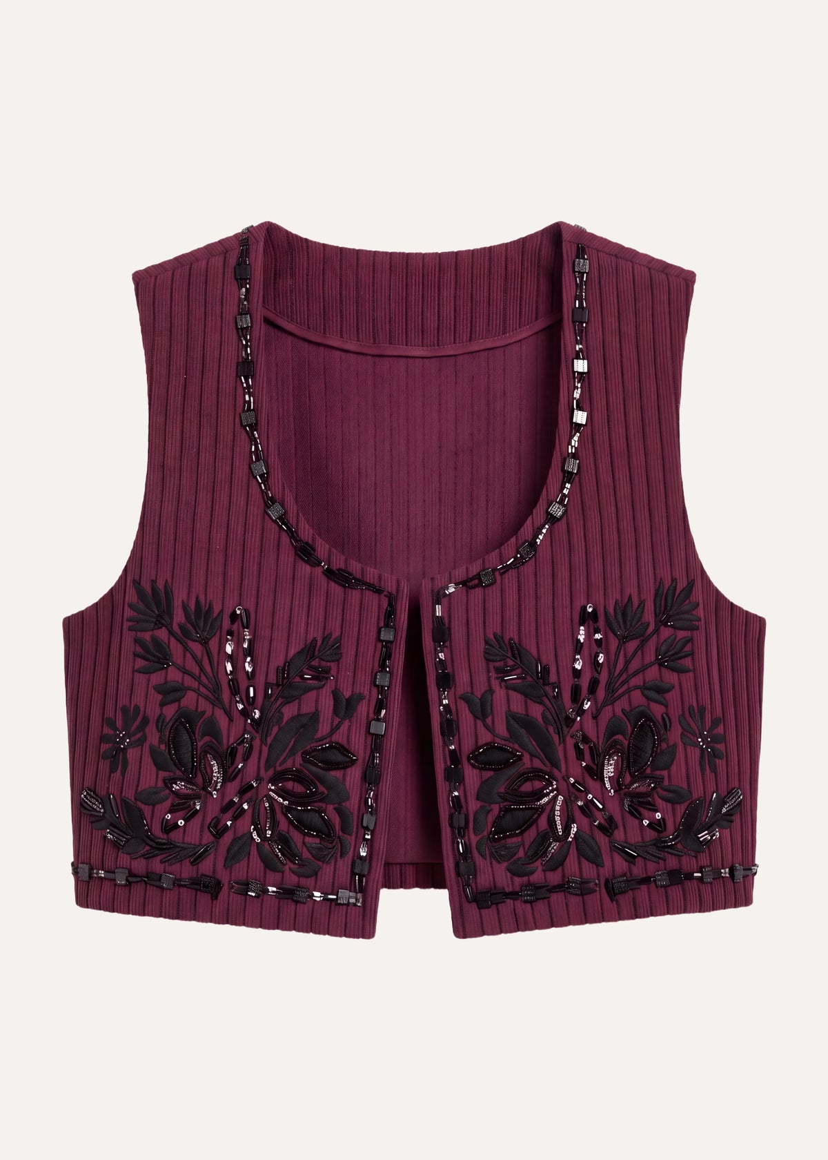 Veste aubergine et noir - Ganesh
