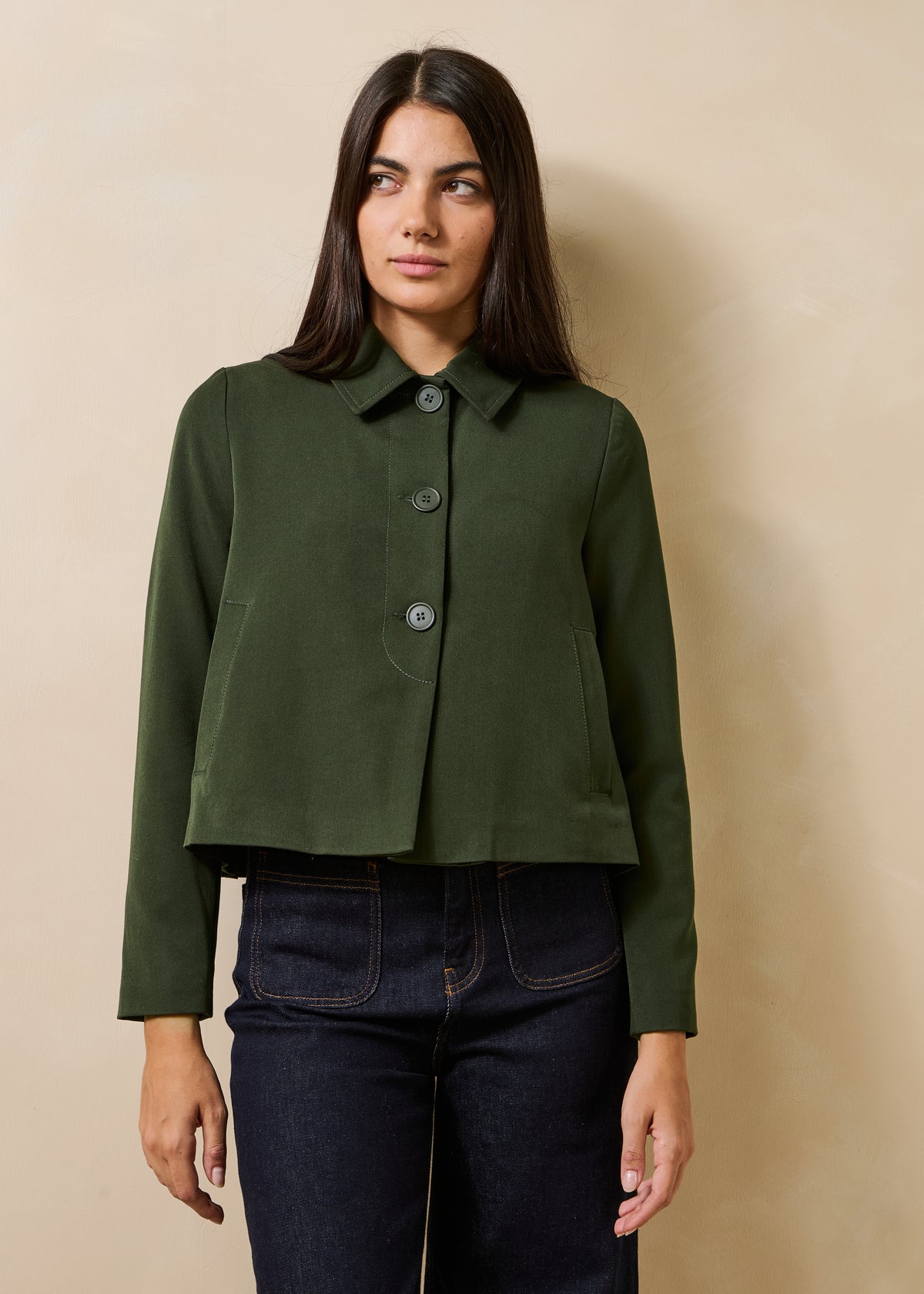 Veste kaki - Grenat