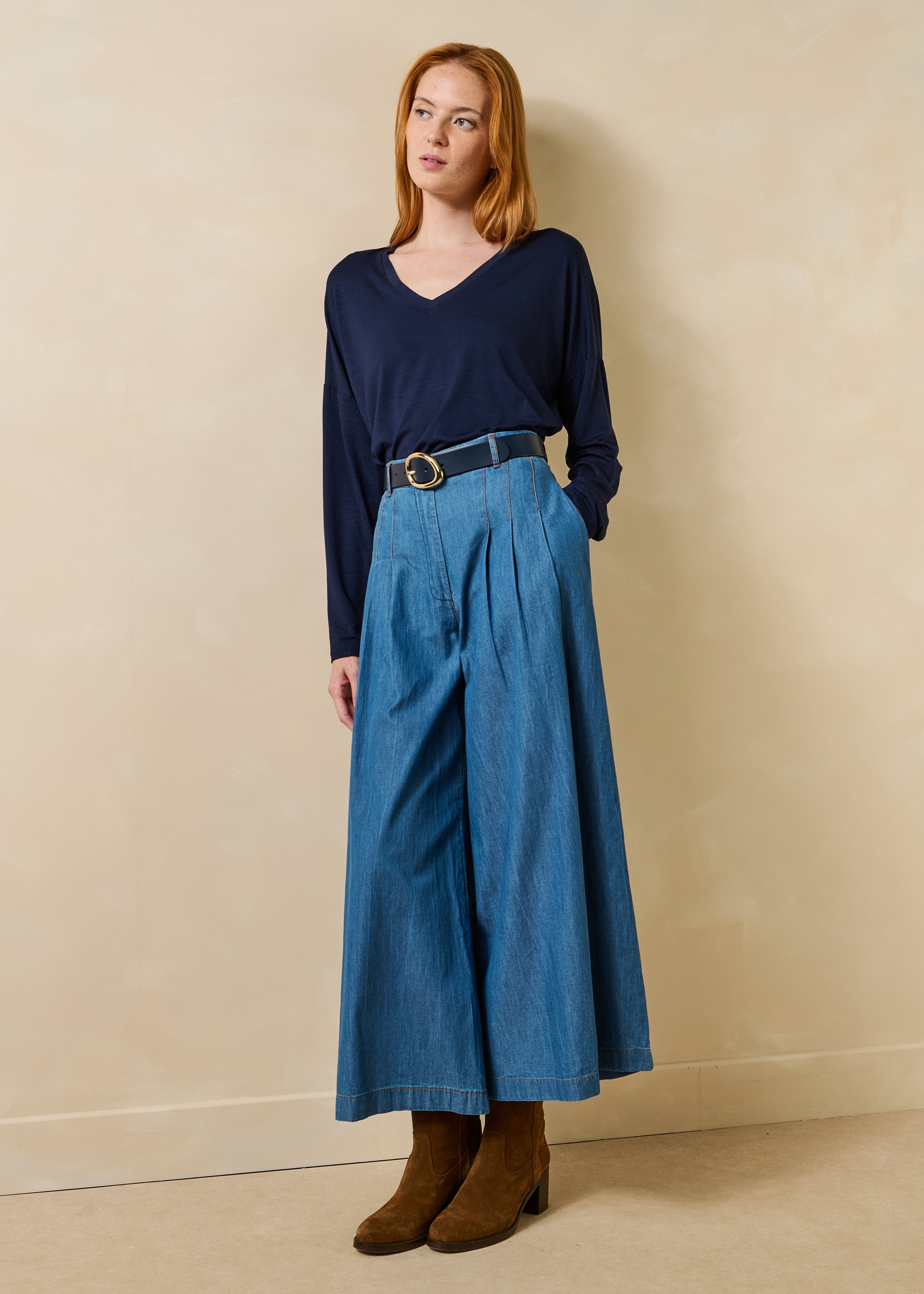 Navy blue T-shirt