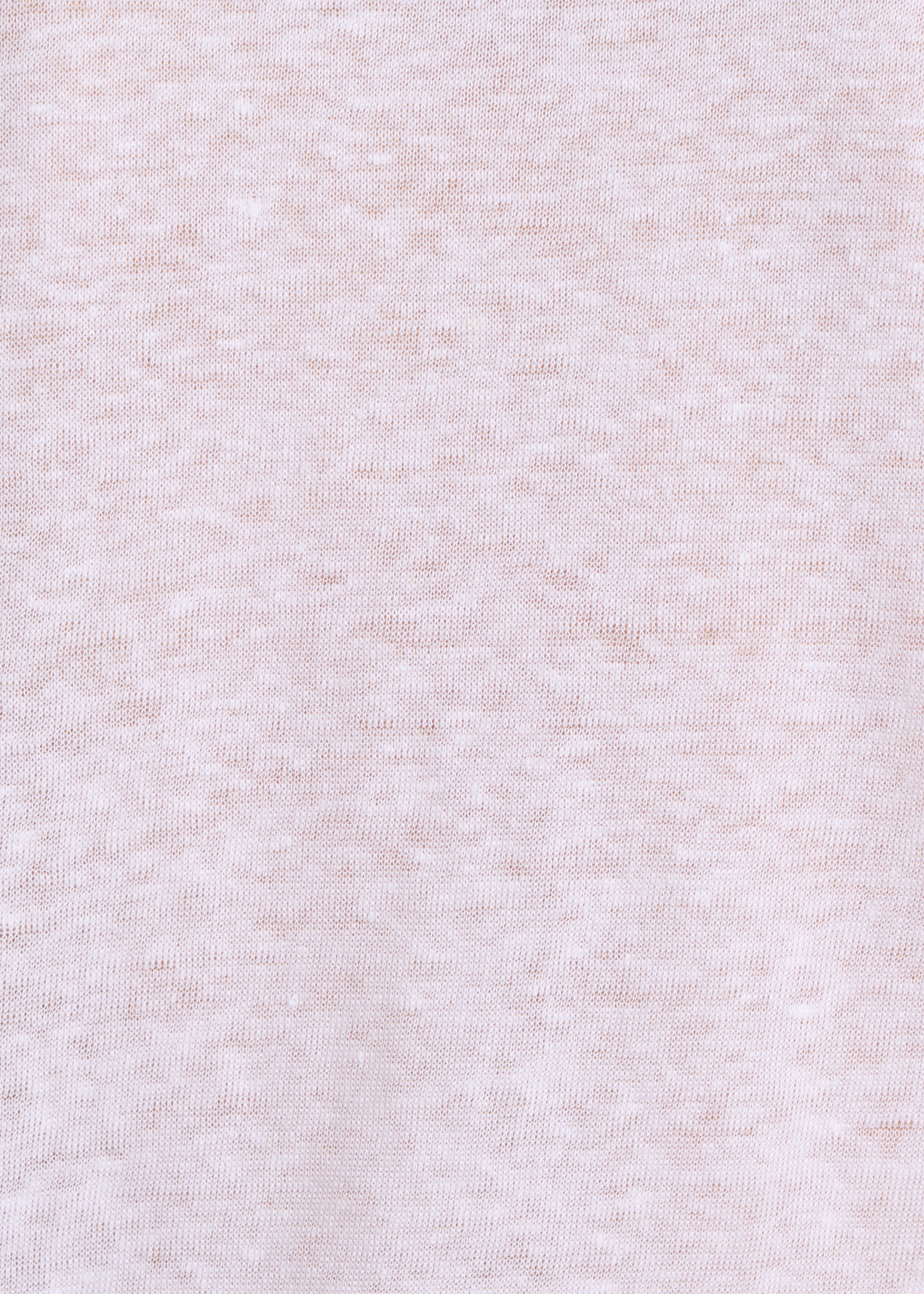 weiß T-Shirt aus Leinen mit kurzen Ärmeln