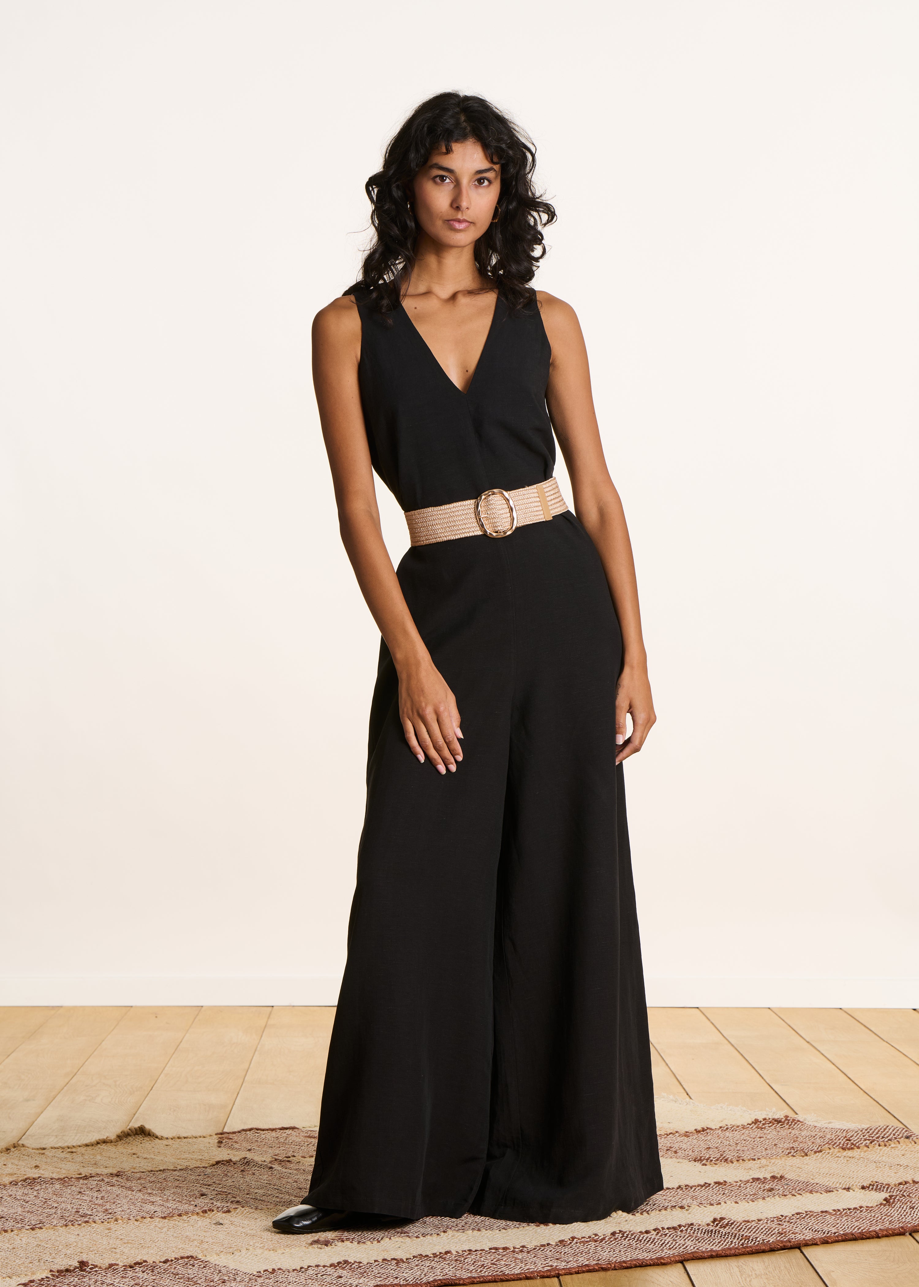 Ceinture dorée élastiquée
