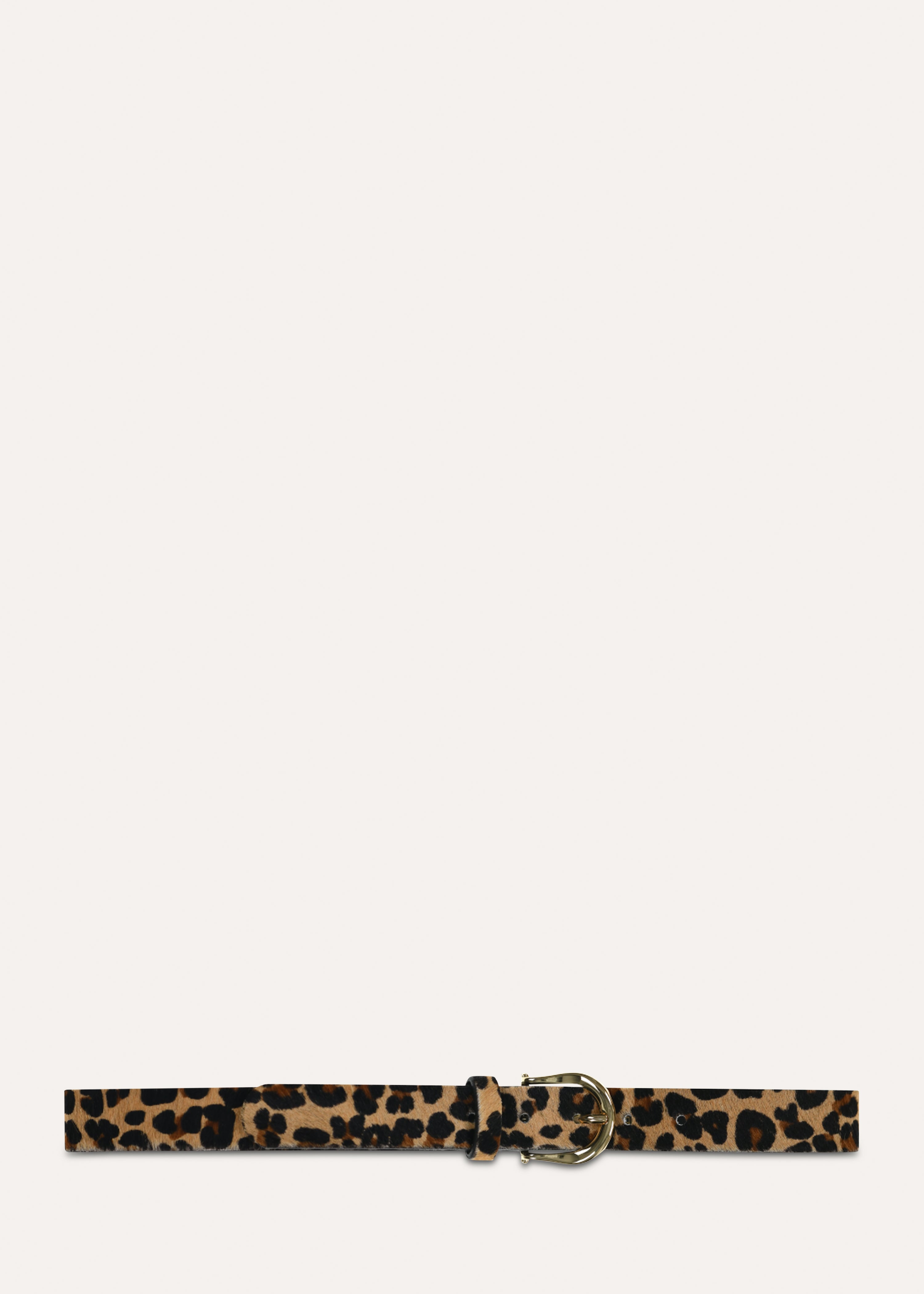 Gürtel mit Leopardenmuster aus Leder