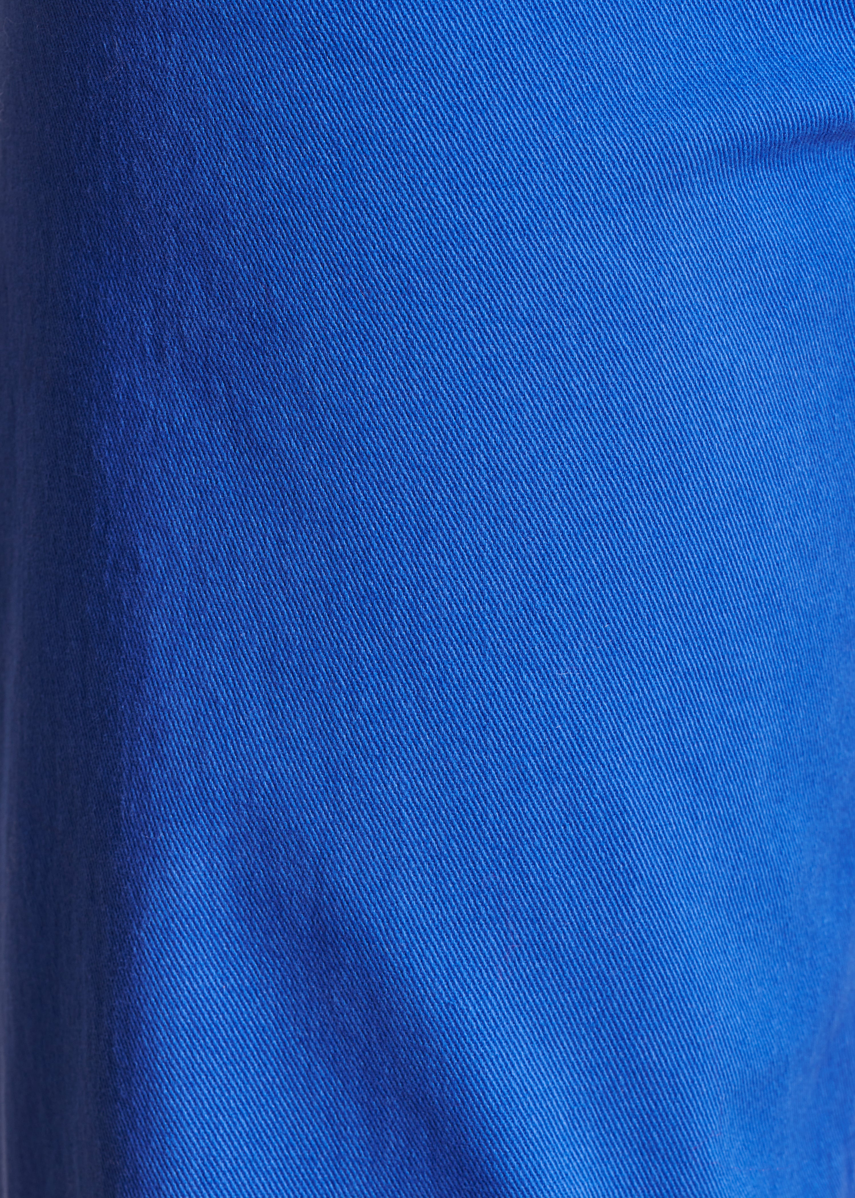 Jean flare bleu roi taille haute en coton biologique