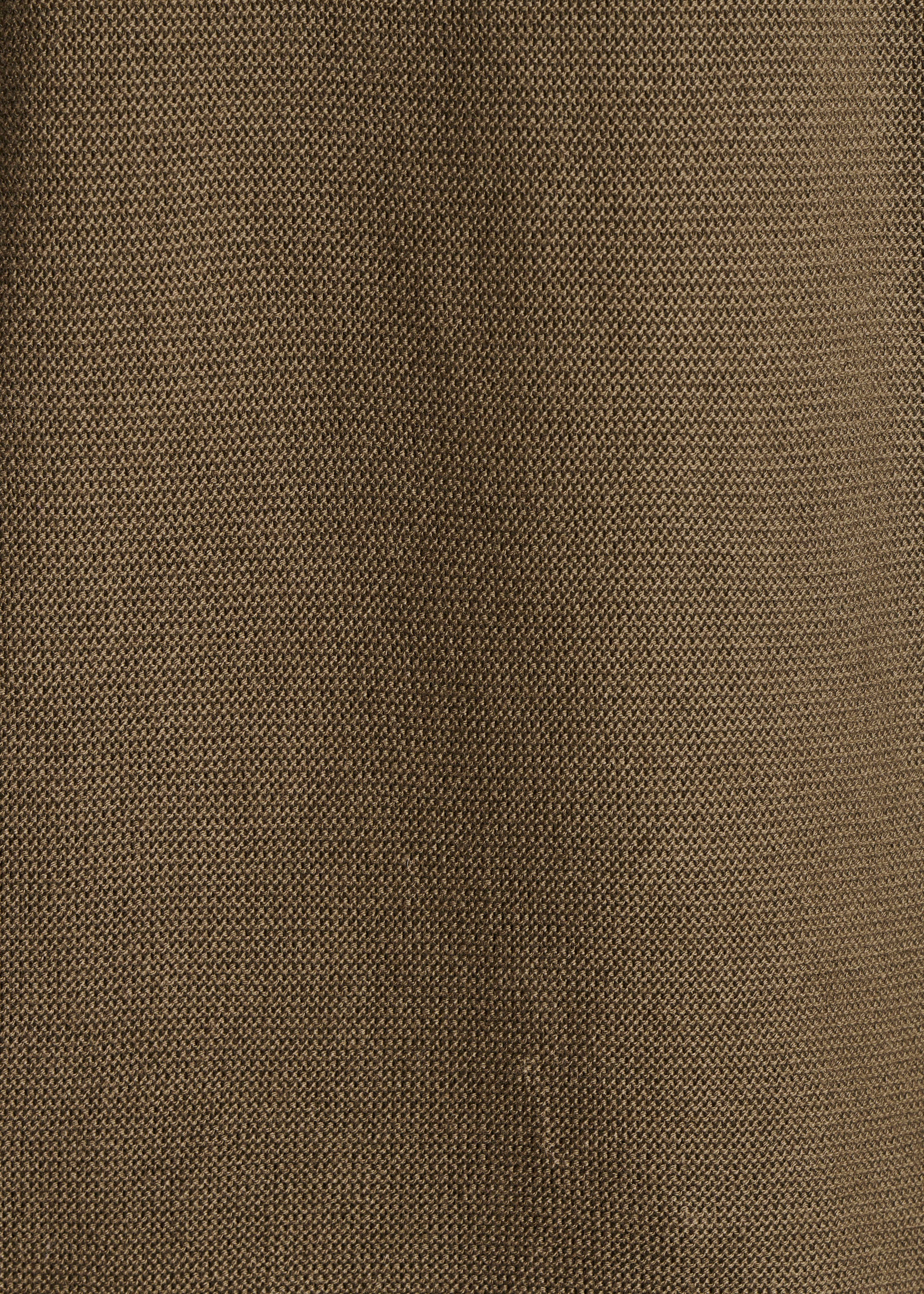 Pull kaki manches courtes col V