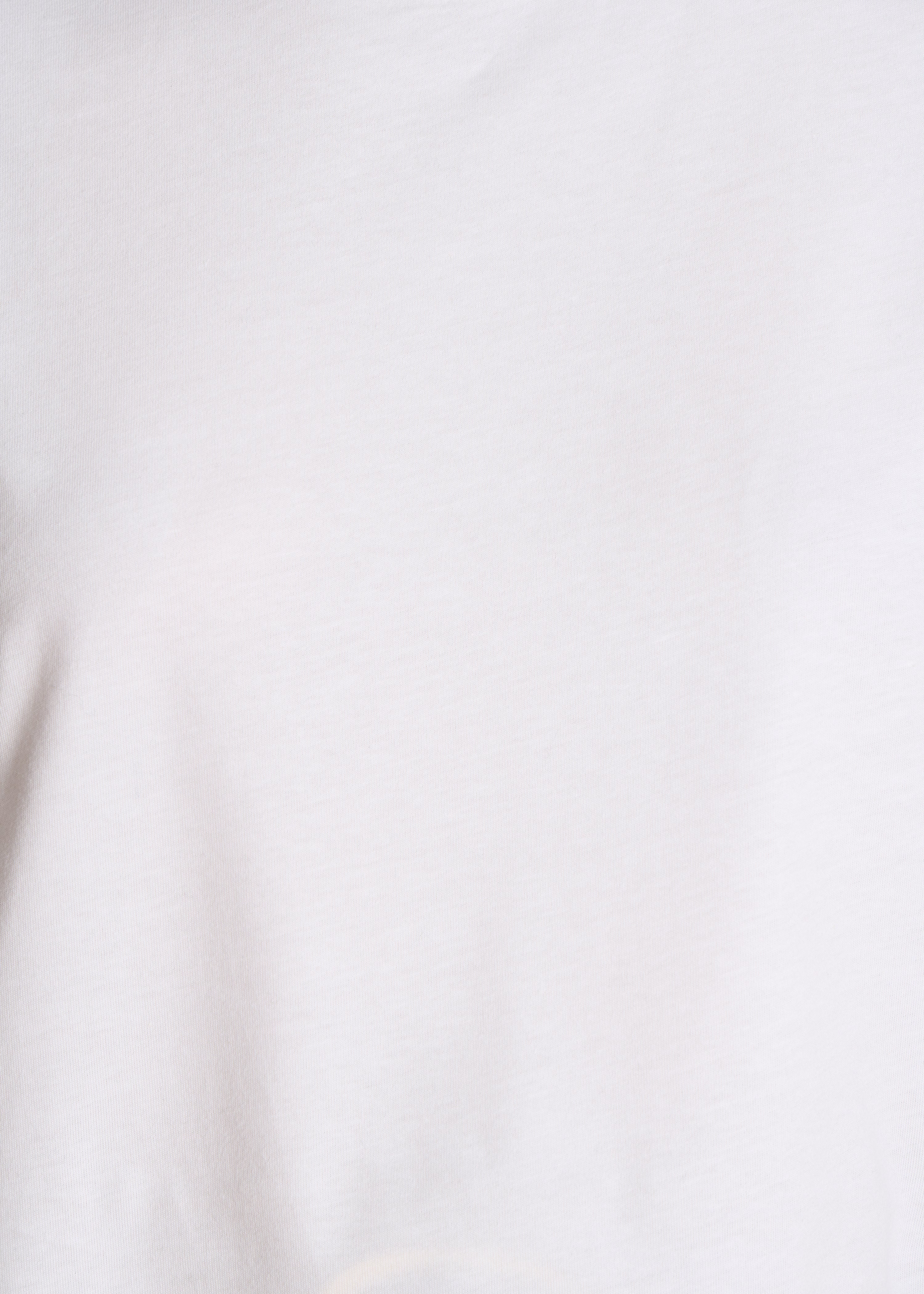 Ecru organic cotton short sleeve T-shirt