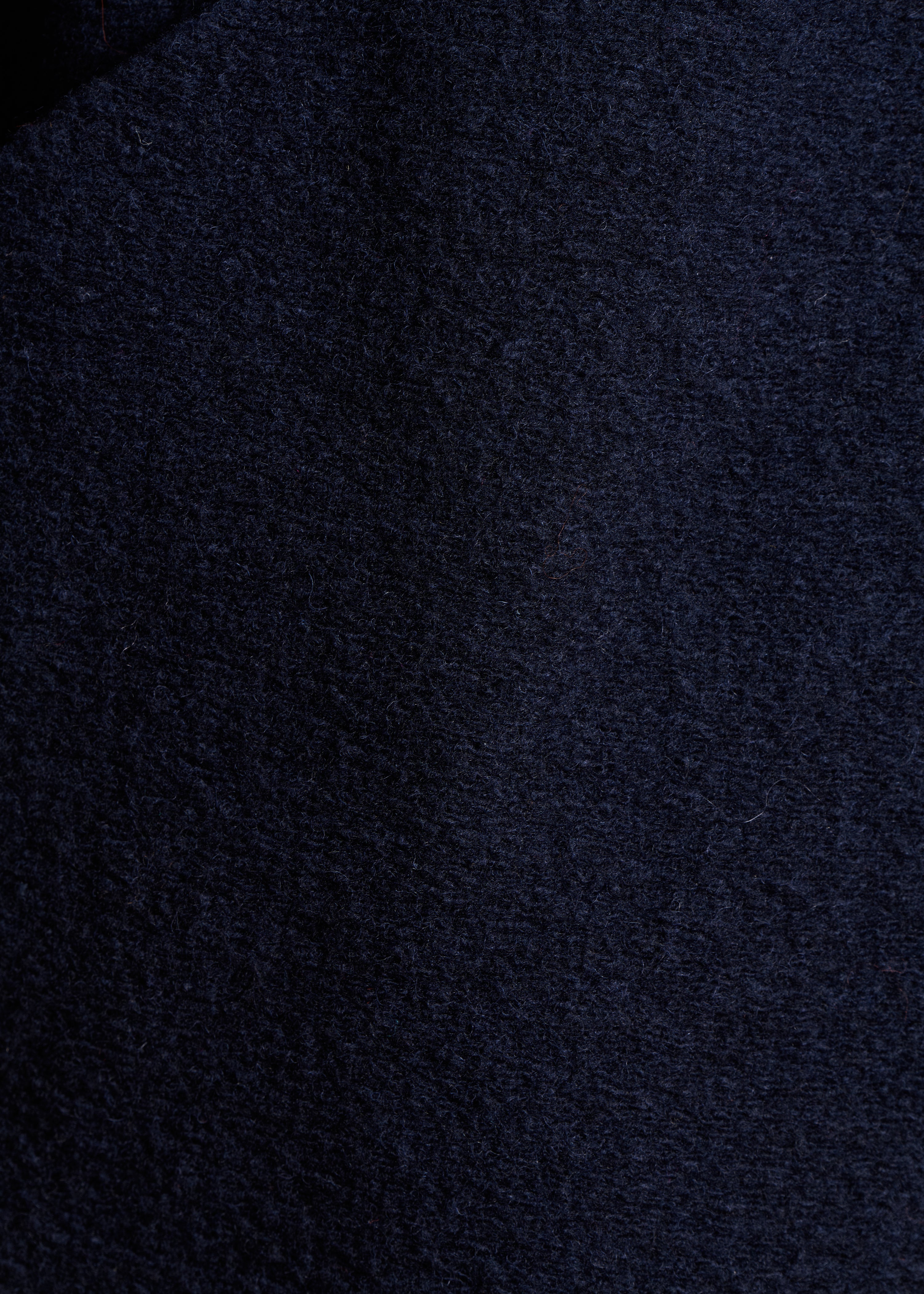 Marineblauer Übergangsmantel aus Wolle