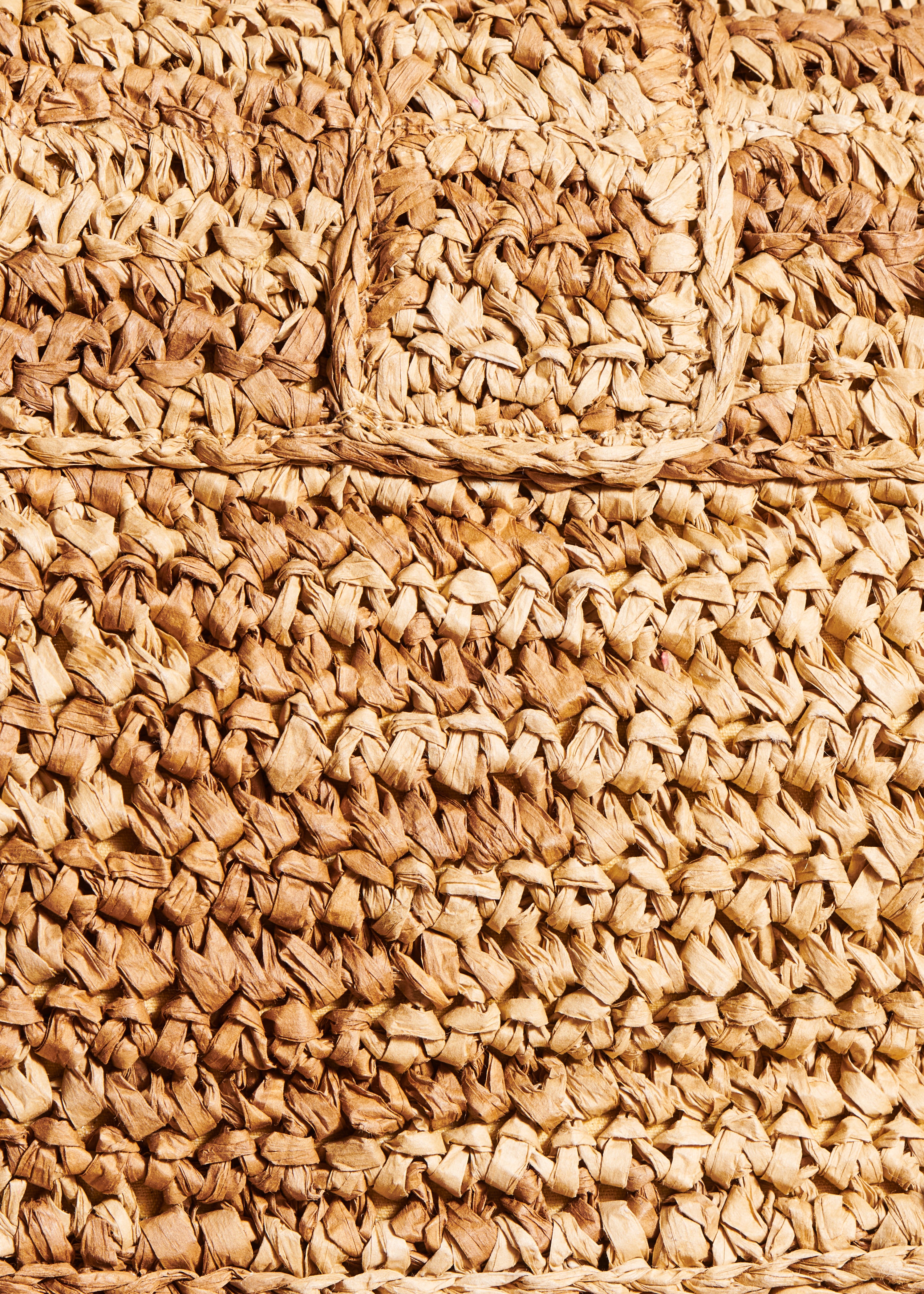Sac besace raphia beige