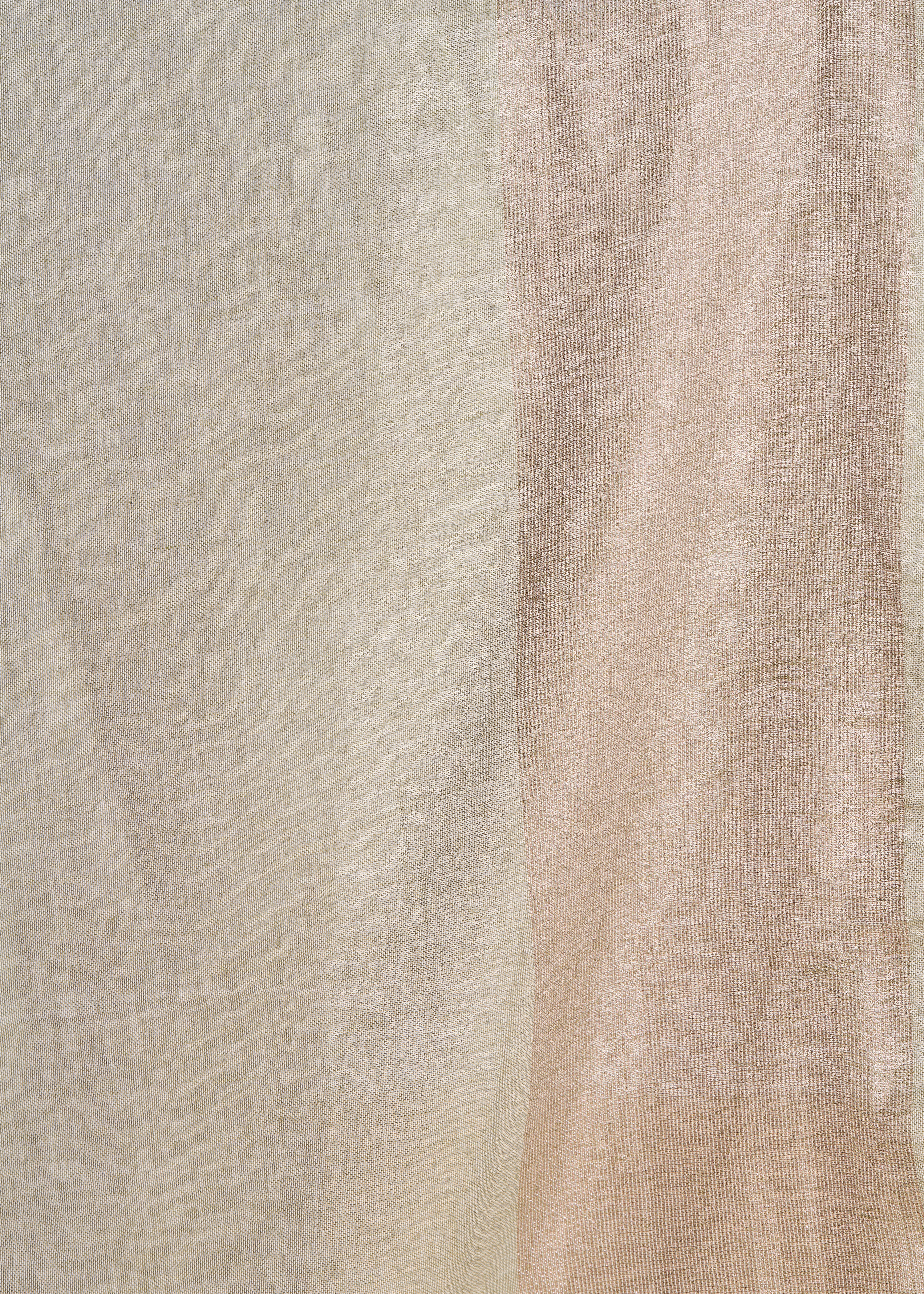 Two-tone cotton scarf with lurex