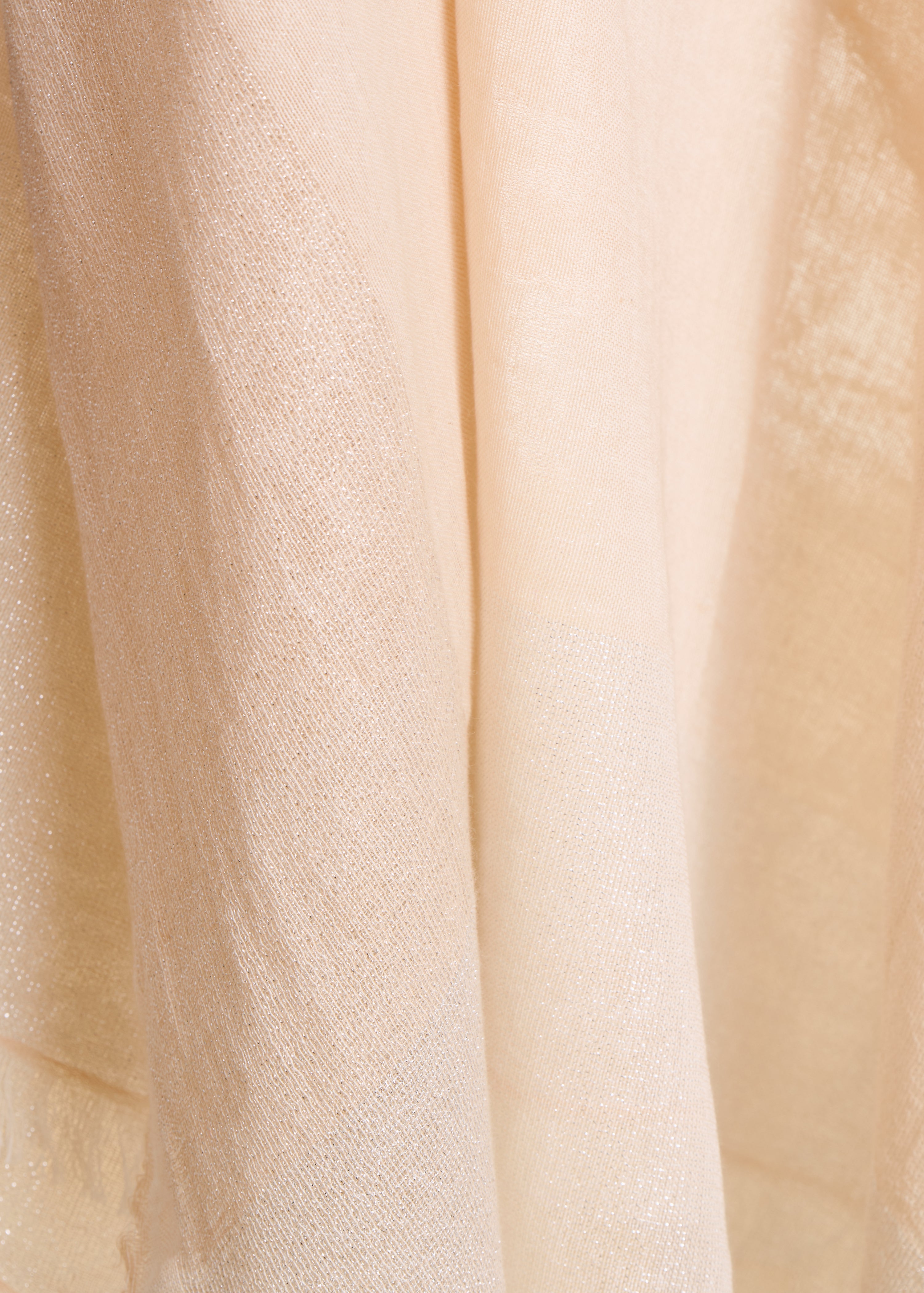 Foulard en coton écru avec lurex