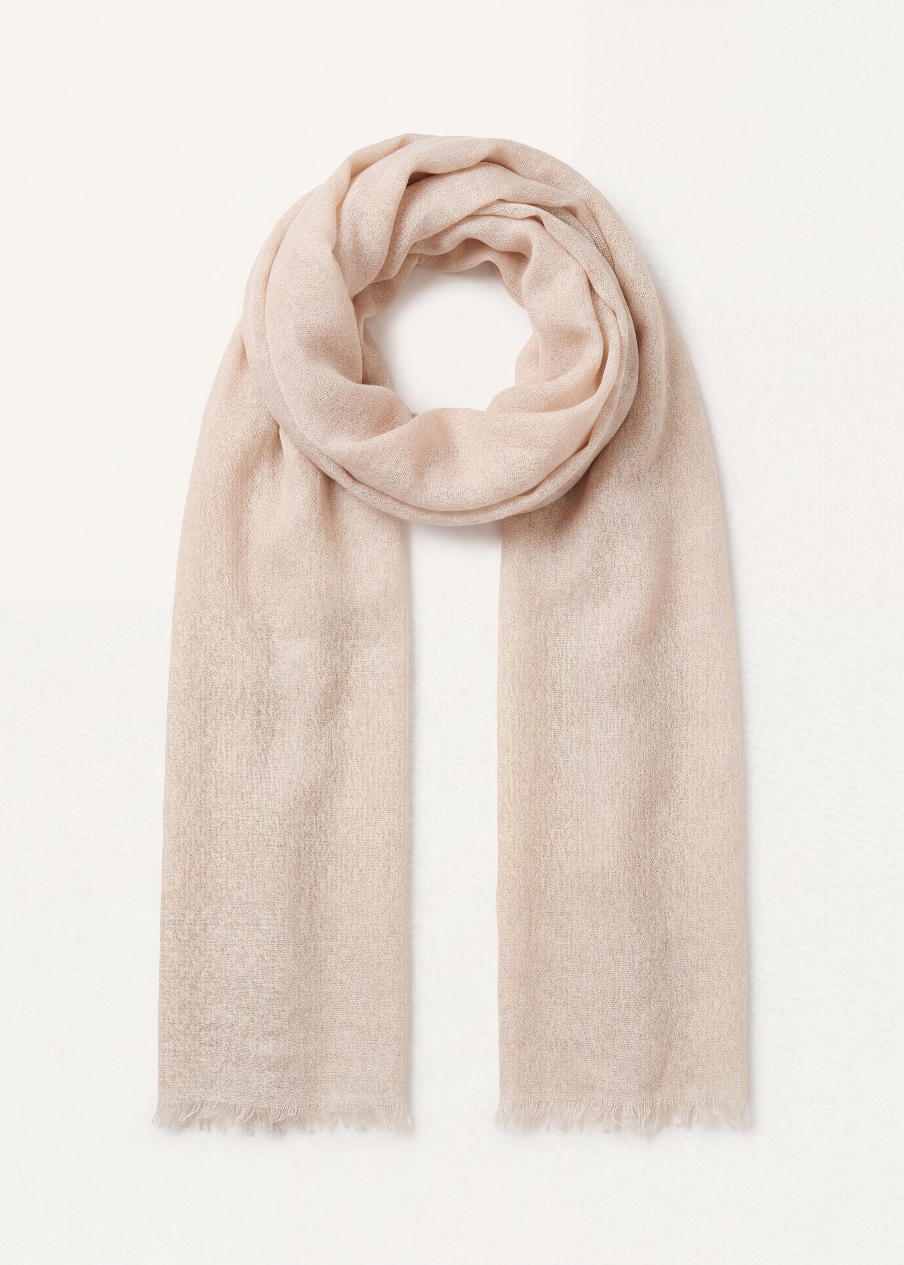 Foulard en coton écru avec lurex
