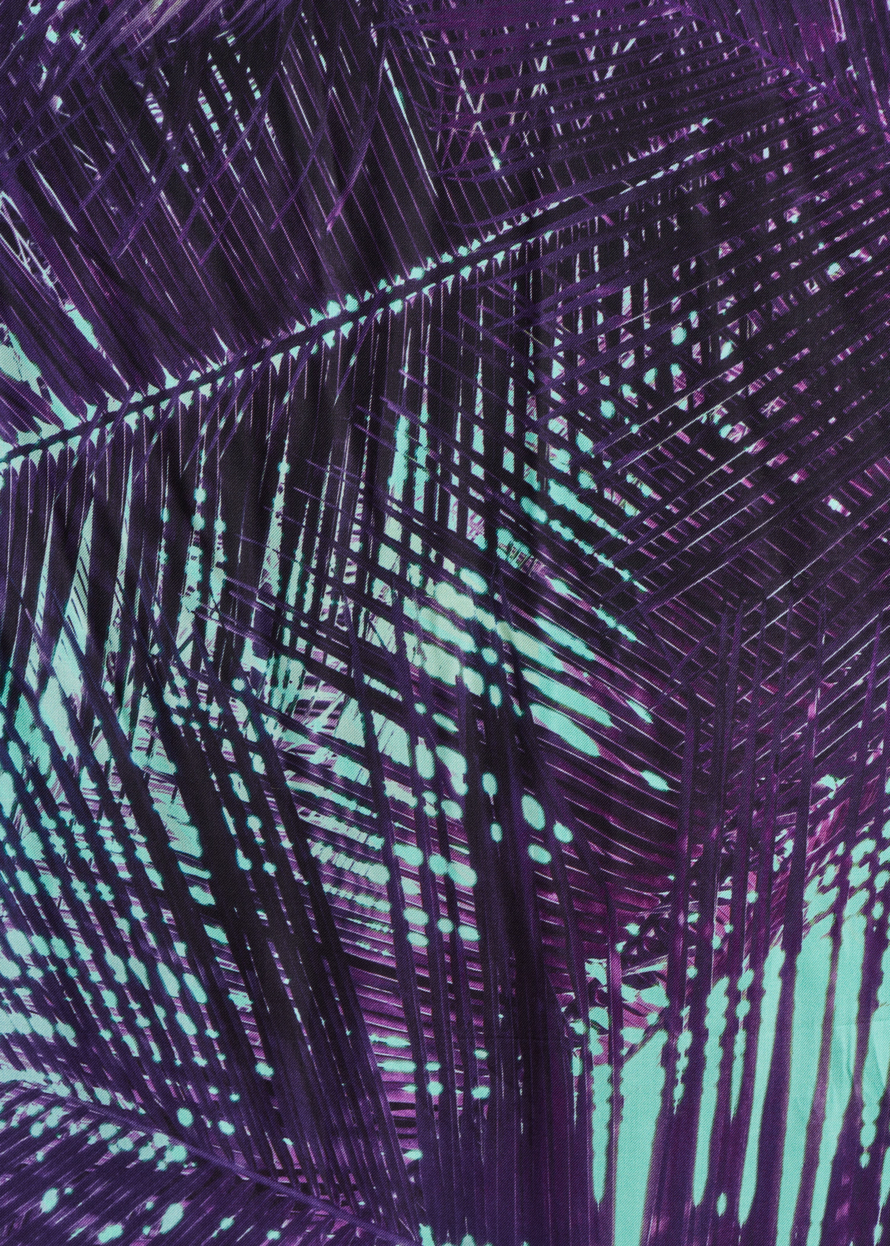 Purple printed scarf