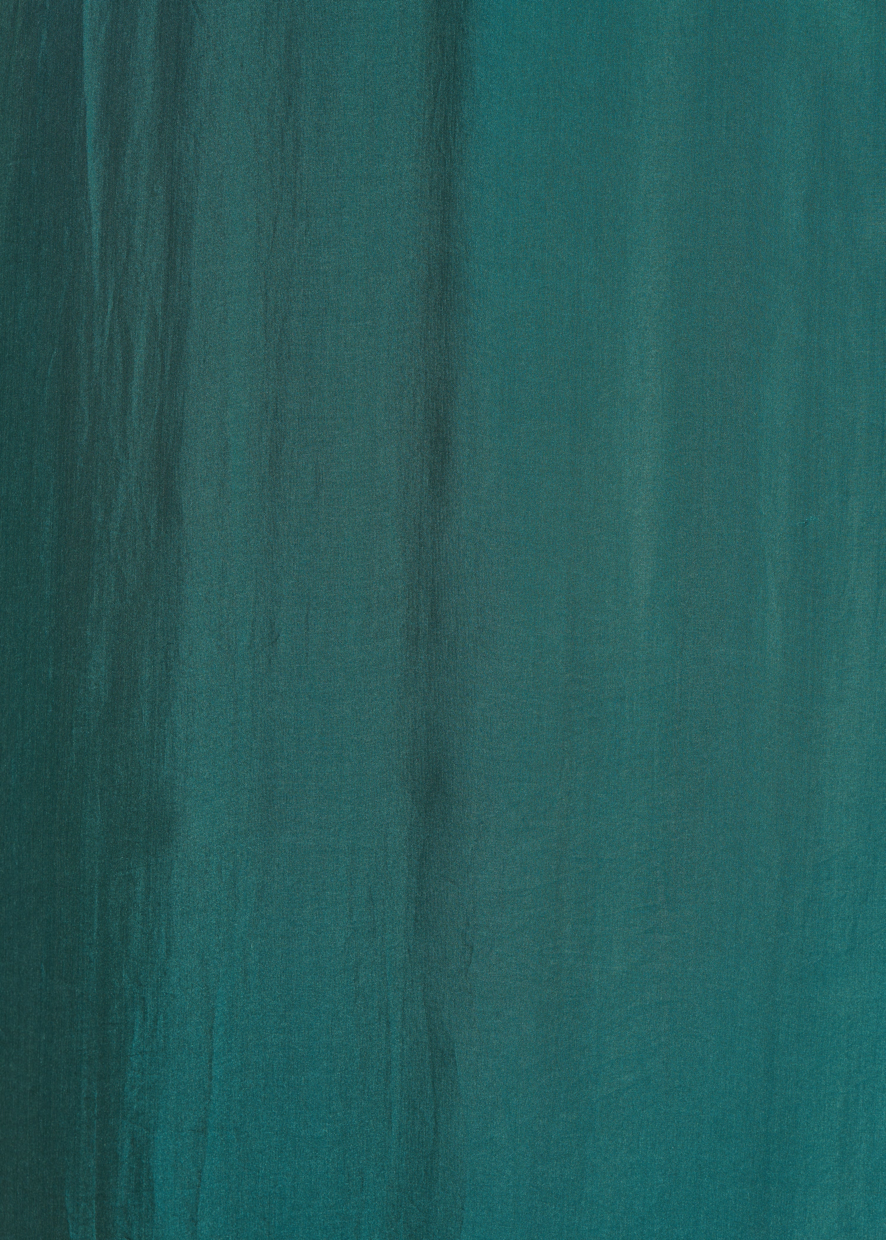 Abito lungo con spalline blu anatra in viscosa/seta