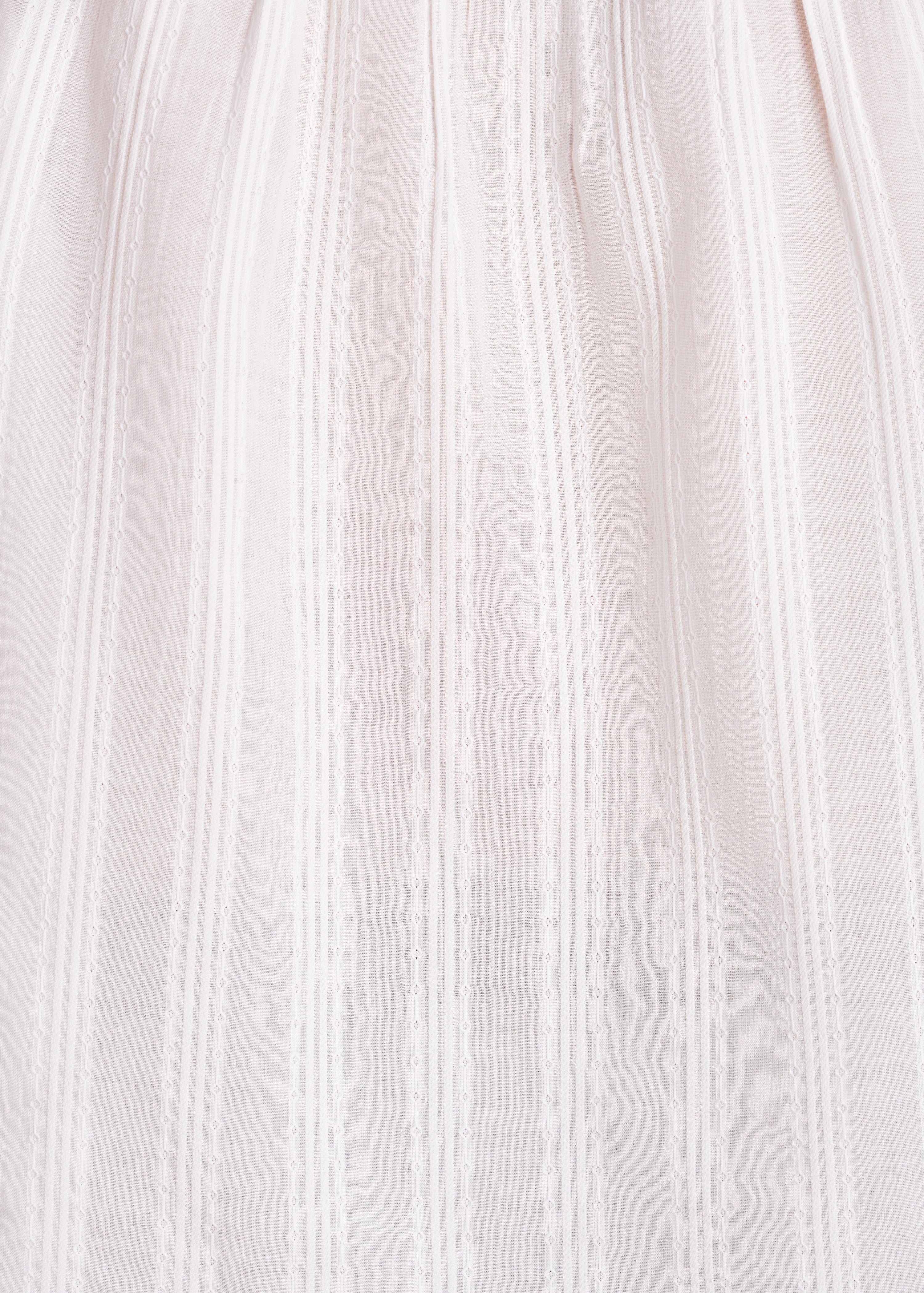 Top manches longues blanc en voile de coton biologique